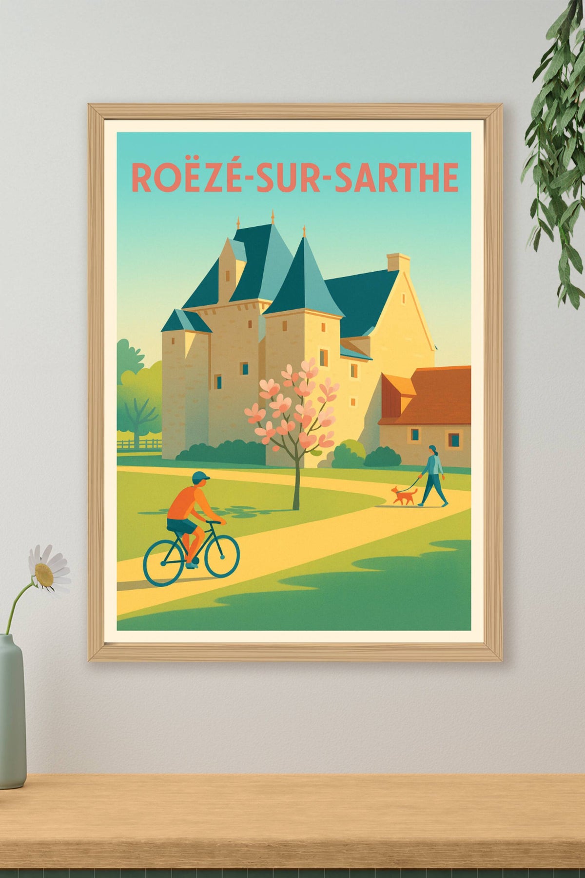 Affiche de Roëzé-sur-Sarthe - L'élégance intemporelle au cœur de la nature