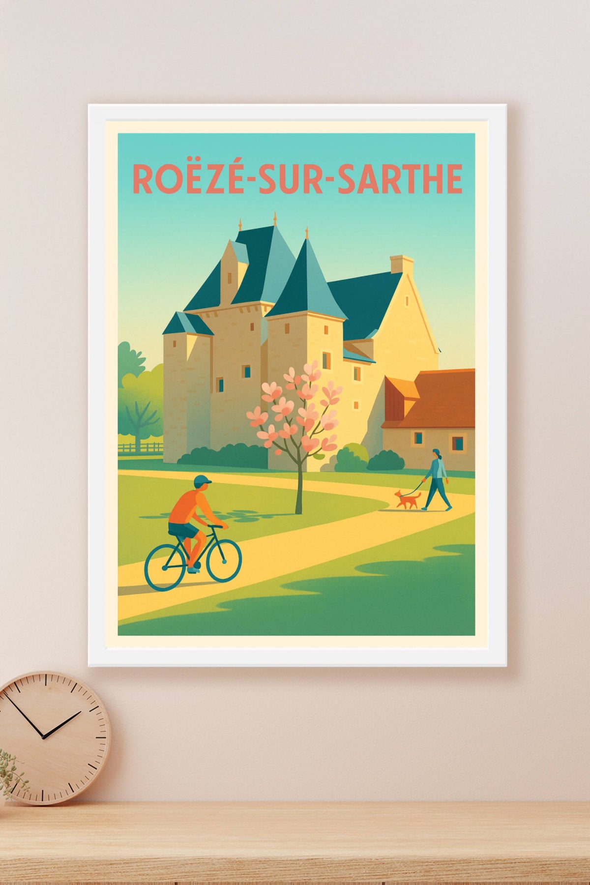 Affiche de Roëzé-sur-Sarthe - L'élégance intemporelle au cœur de la nature
