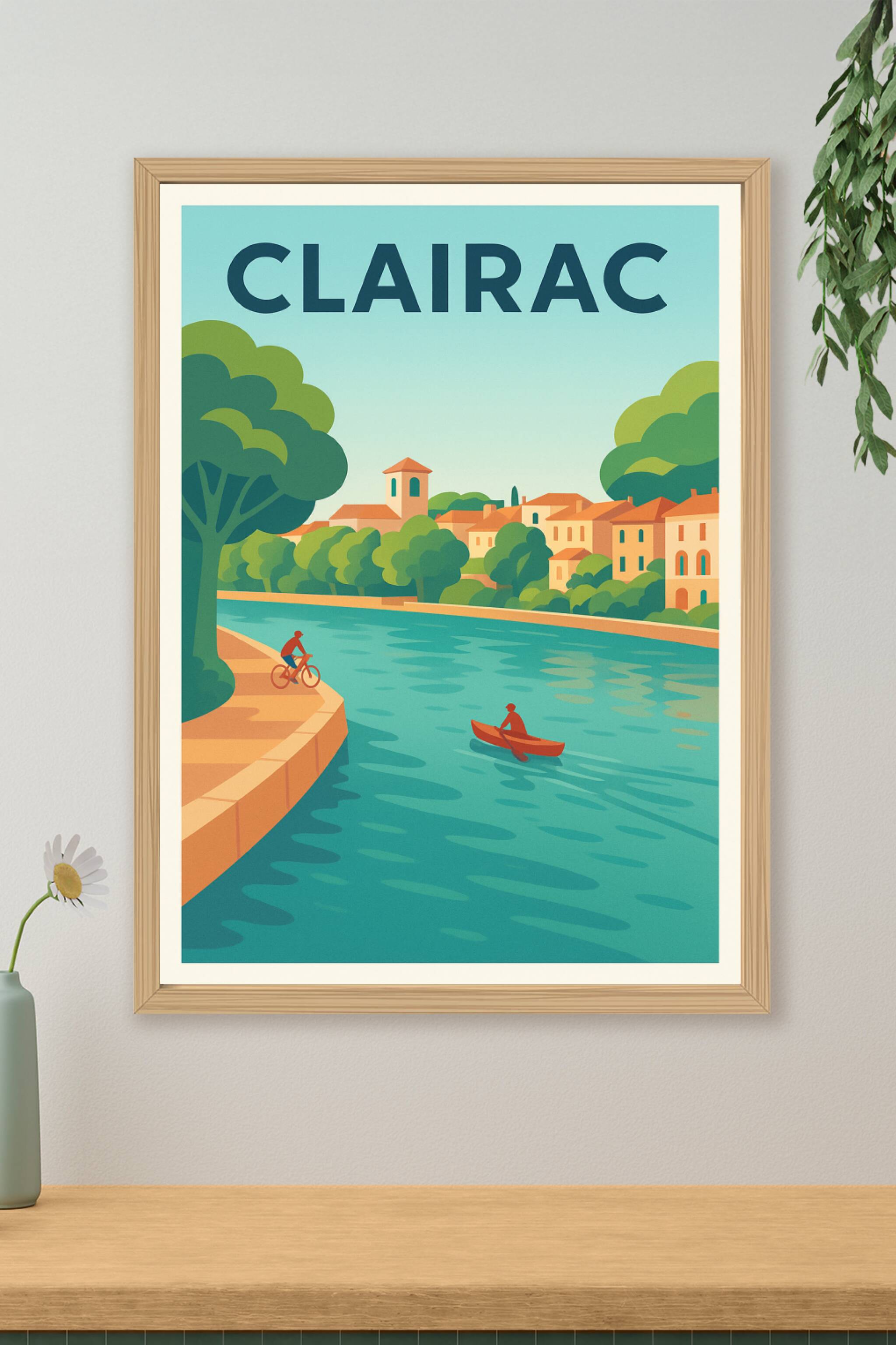 Affiche de Clairac - Harmonie entre nature et village