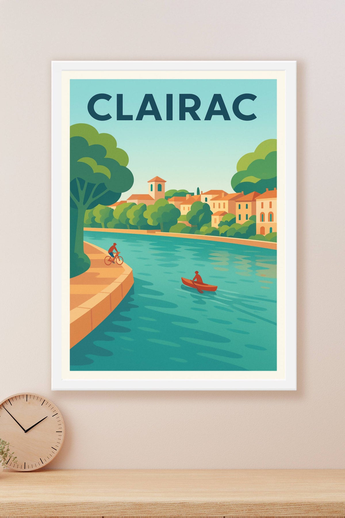 Affiche de Clairac - Harmonie entre nature et village