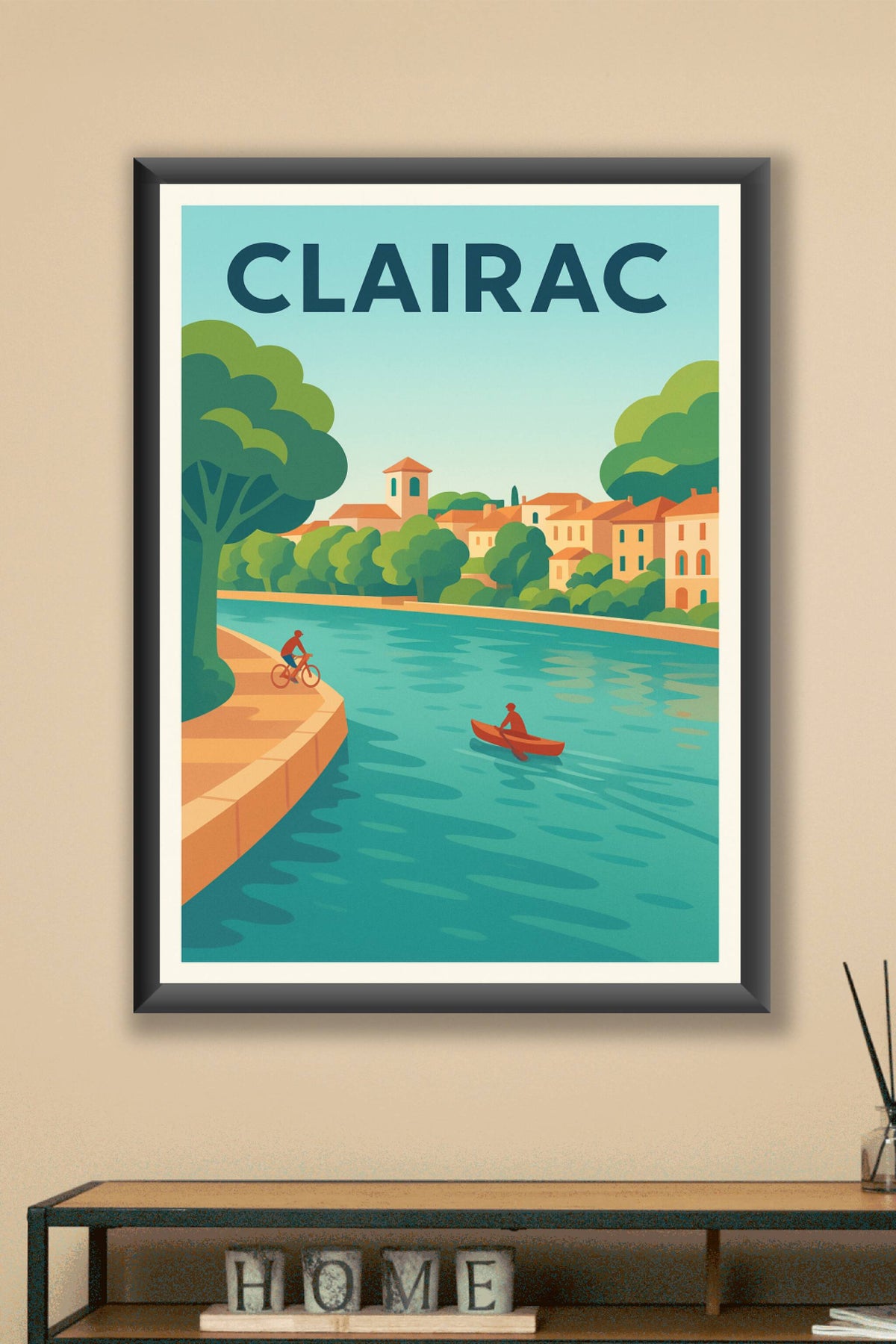 Affiche de Clairac - Harmonie entre nature et village