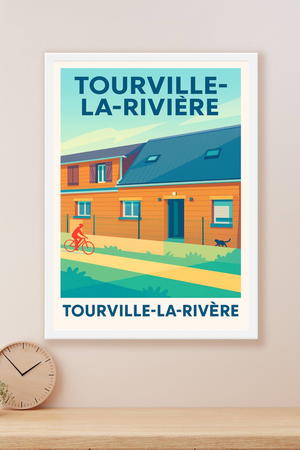 Affiche de Tourville-la-Rivière - Charme paisible en bord de vallée