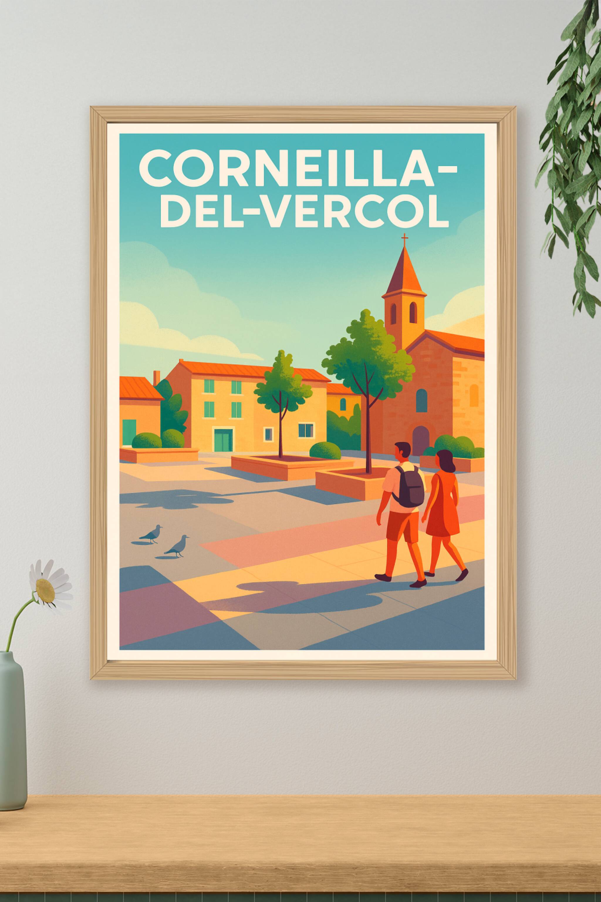 Affiche de Corneilla-del-Vercol - Balade ensoleillée au cœur du village