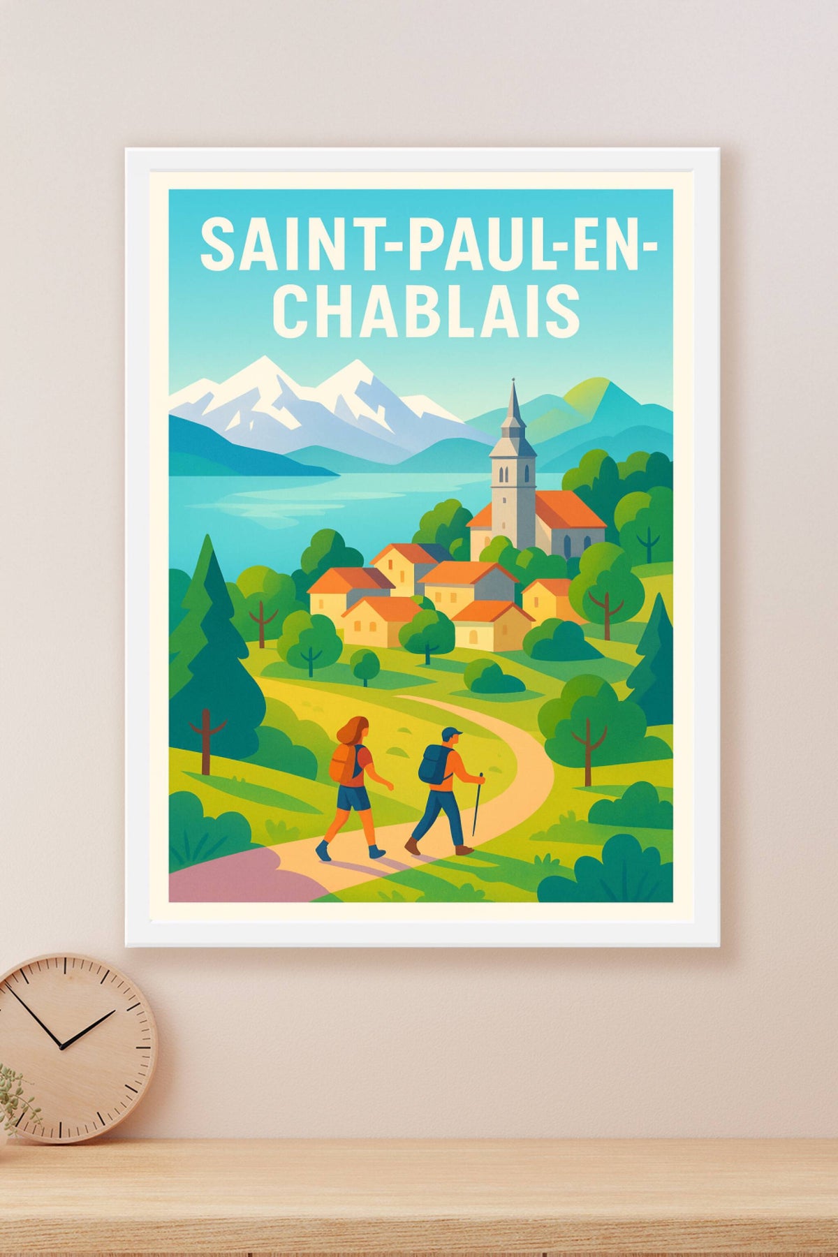 Affiche de Saint-Paul-en-Chablais - Évasion nature au cœur des Alpes