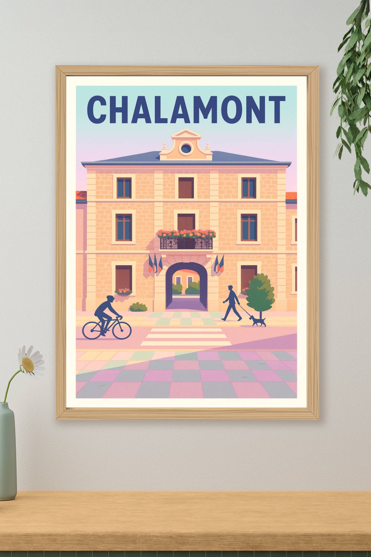 Affiche de Chalamont - L'élégance paisible au cœur de la ville