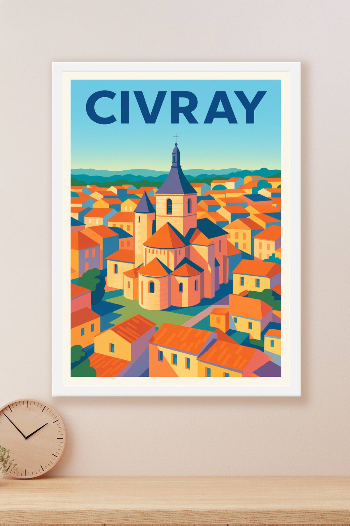Affiche de Civray - Vue emblématique et charme authentique