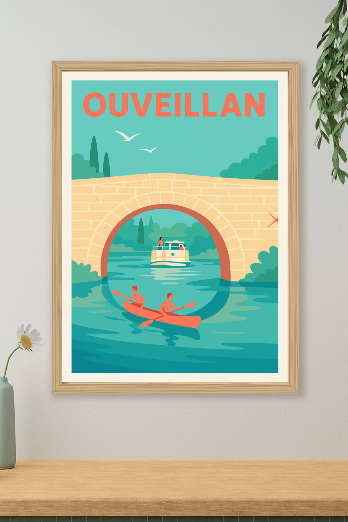 Affiche de Ouveillan - Évasion et douceur au fil de l'eau