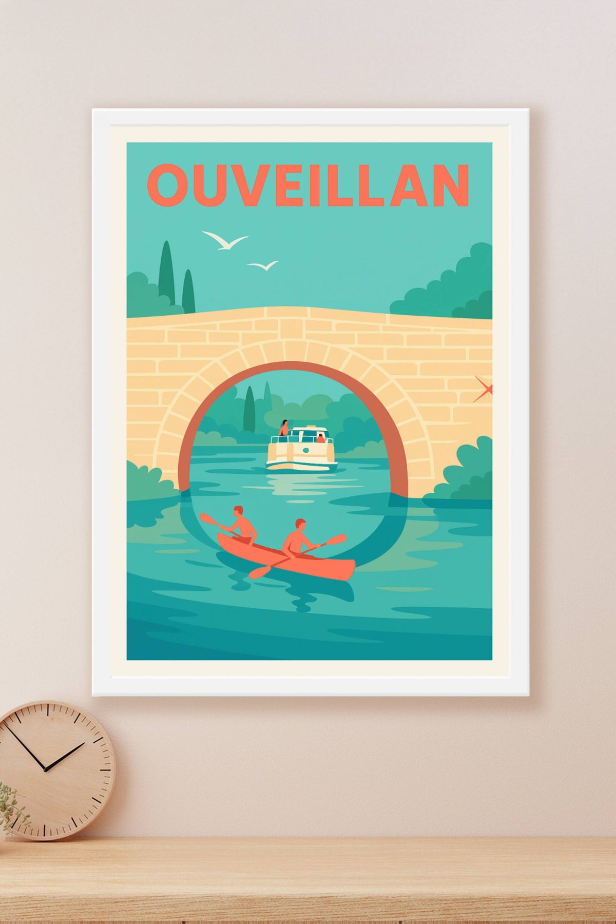 Affiche de Ouveillan - Évasion et douceur au fil de l'eau