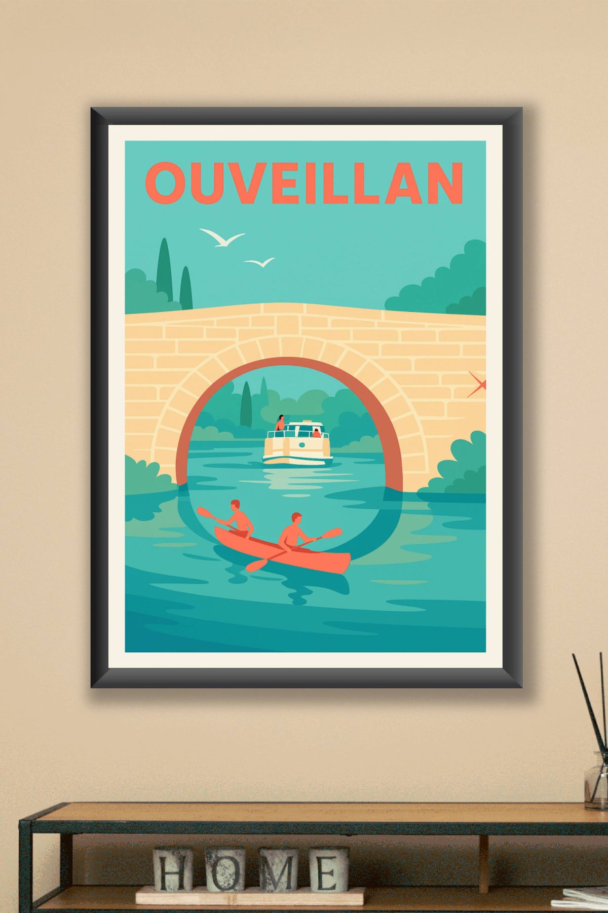 Affiche de Ouveillan - Évasion et douceur au fil de l'eau