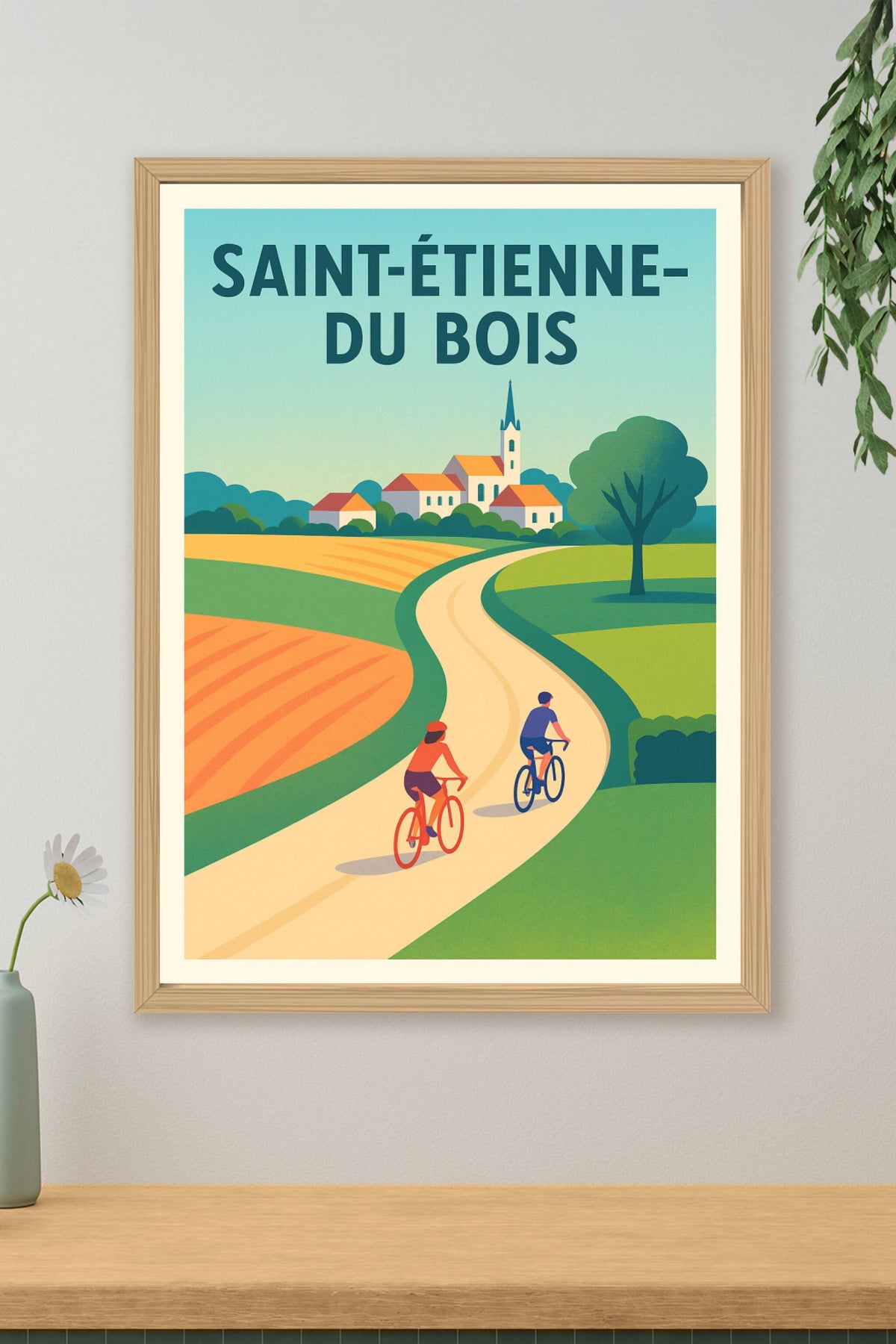 Affiche de Saint-Étienne-du-Bois - Balade champêtre à vélo