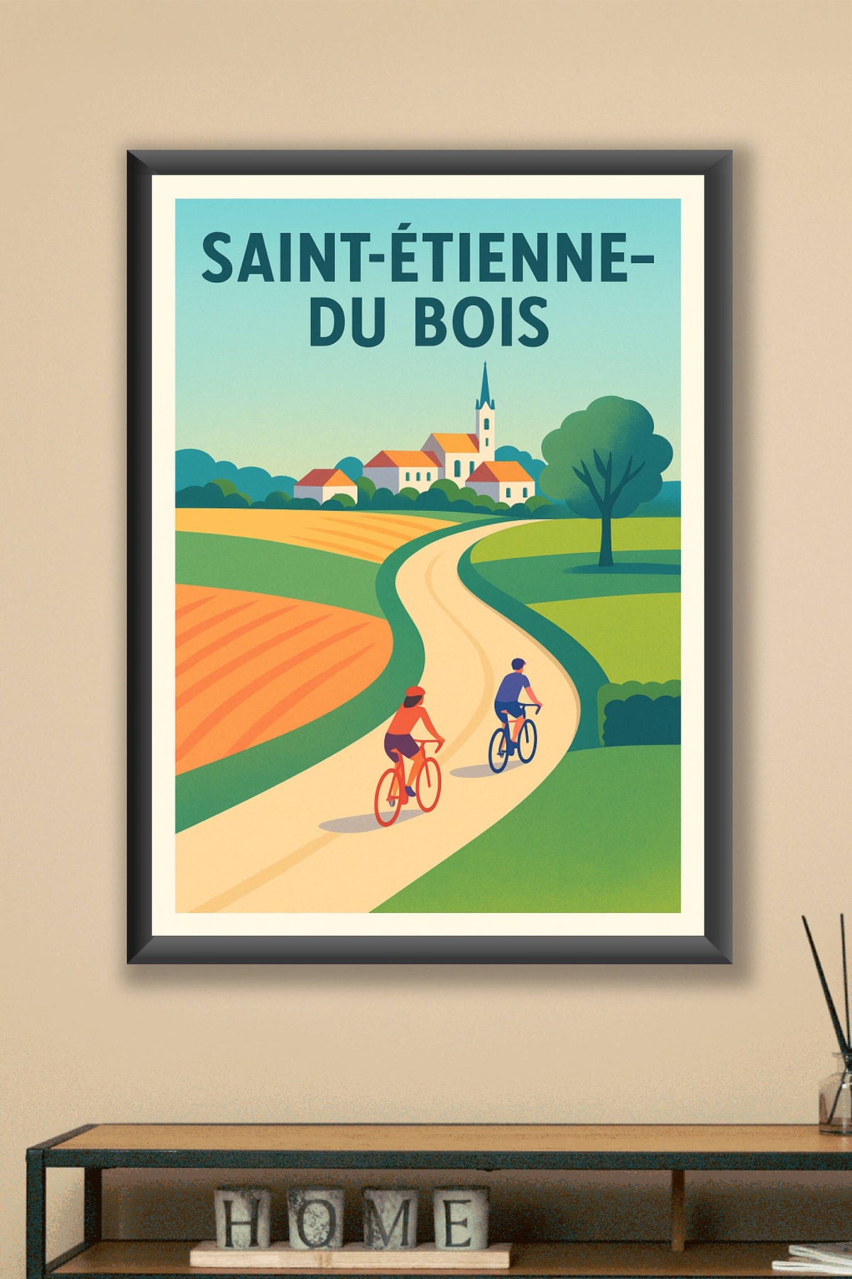 Affiche de Saint-Étienne-du-Bois - Balade champêtre à vélo