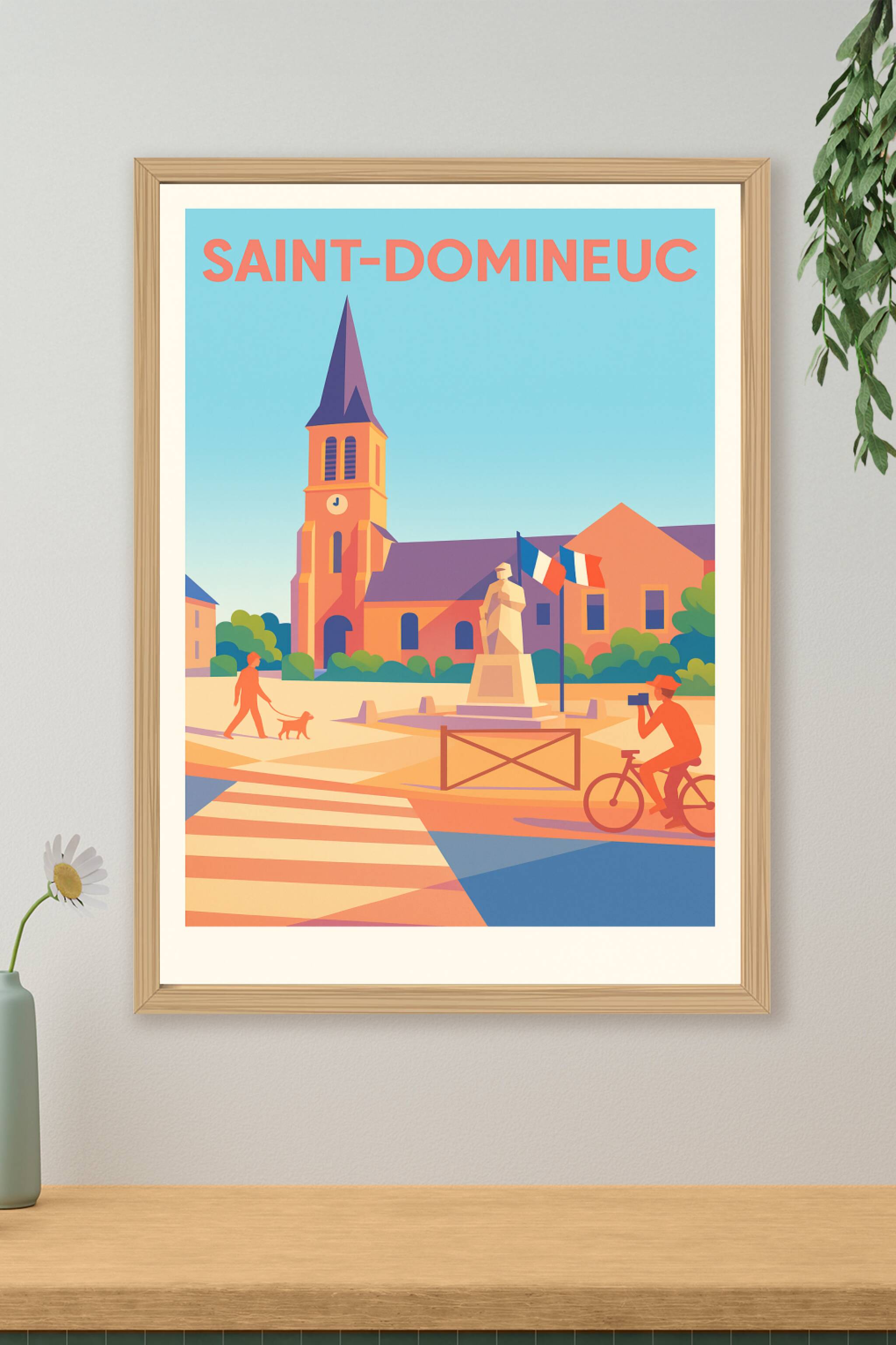 Affiche de Saint-Domineuc - Un coin de charme breton