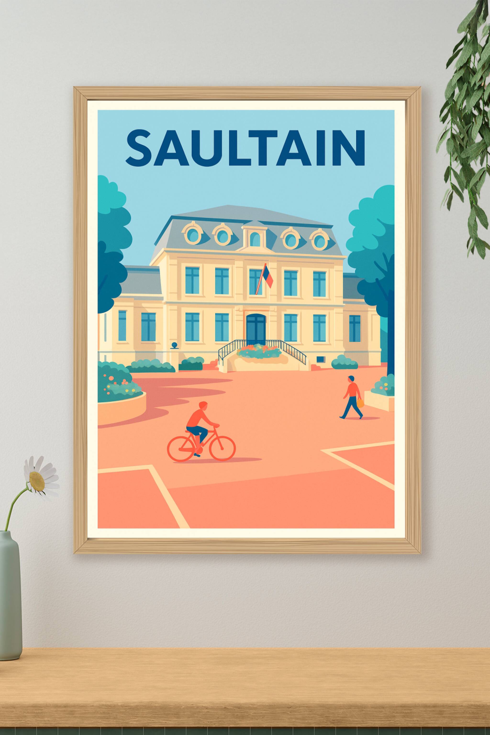 Affiche de Saultain - Charme et quiétude au cœur de la ville
