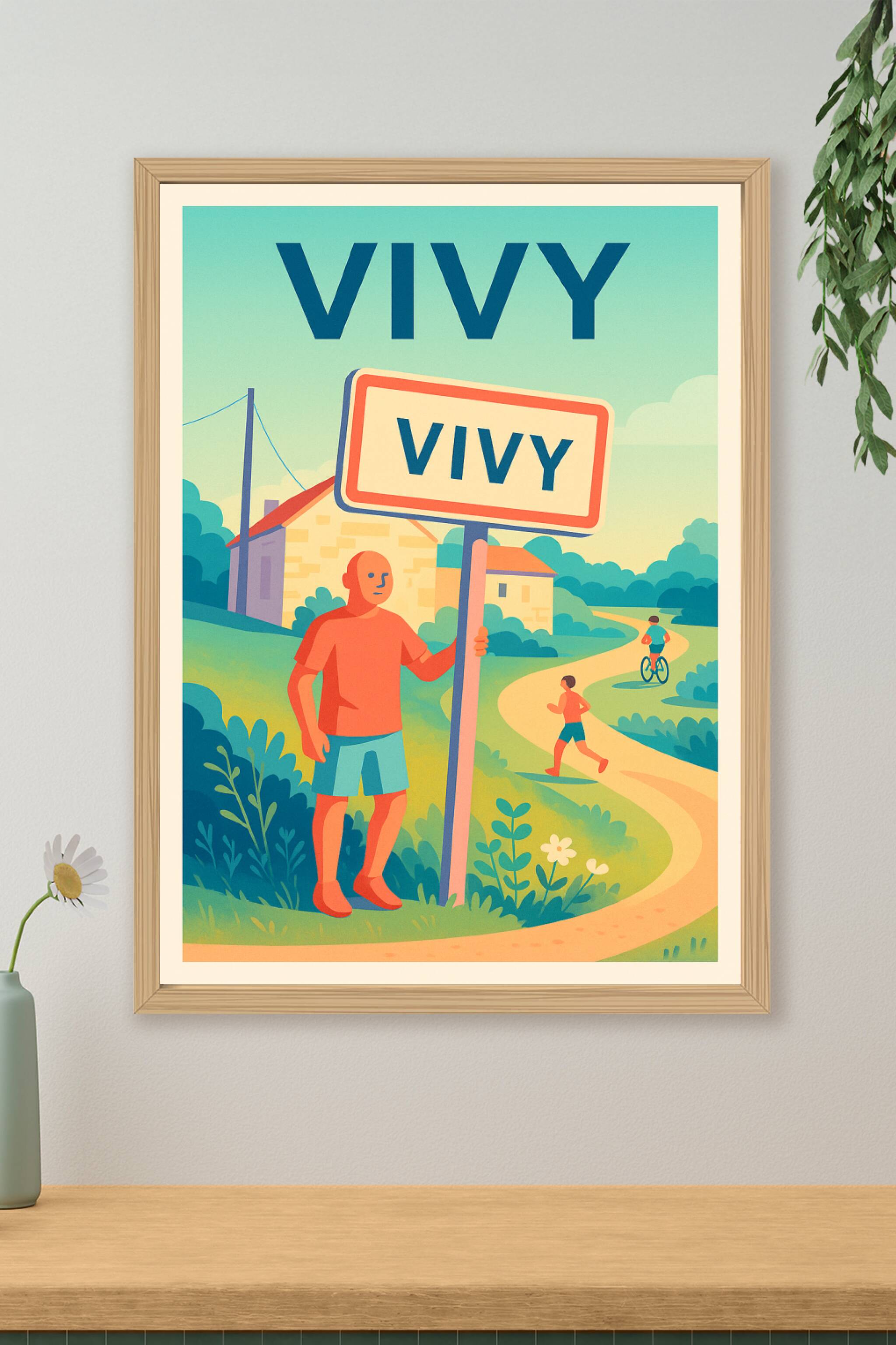 Affiche de Vivy - Invitation à la campagne paisible
