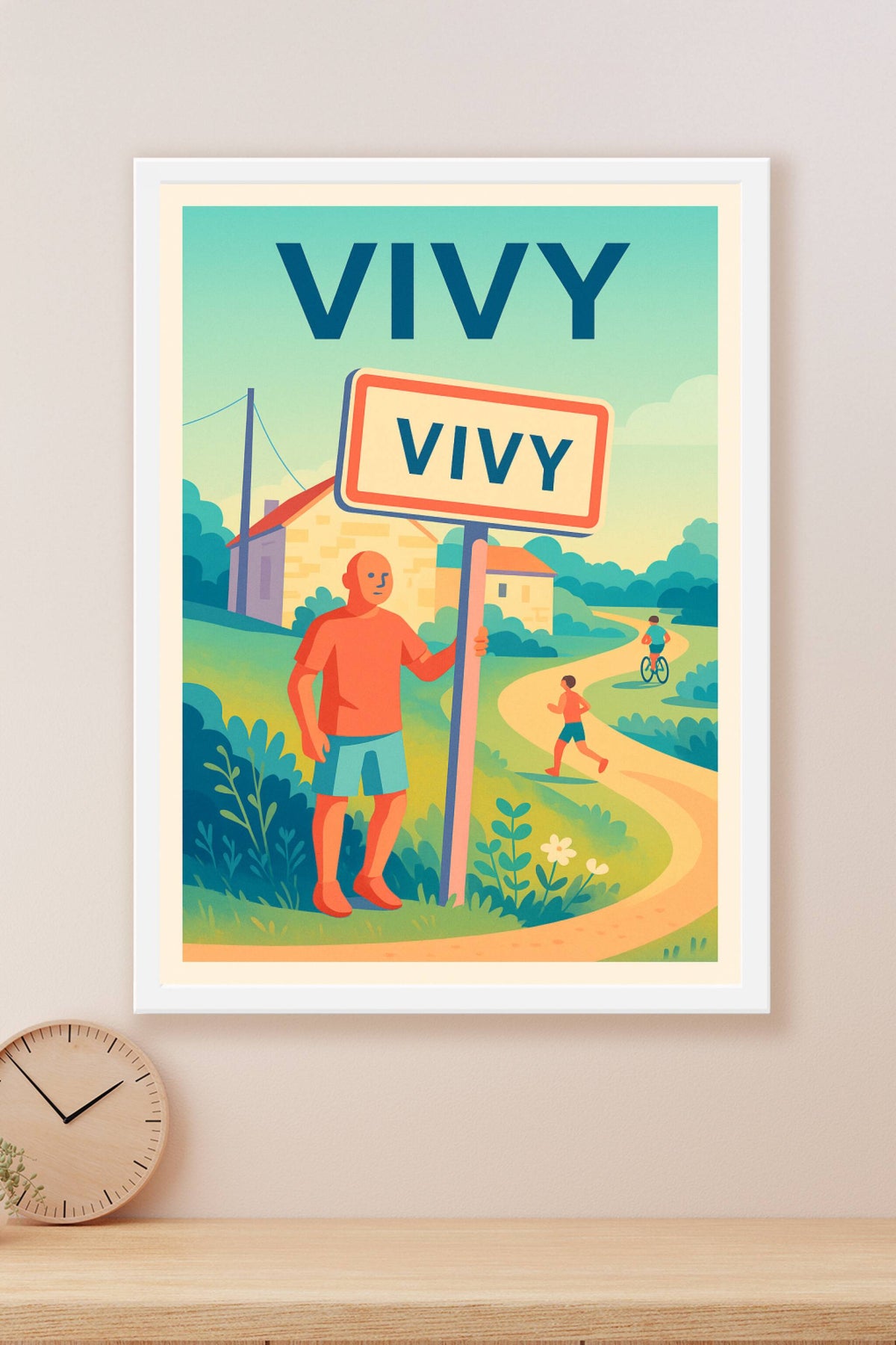 Affiche de Vivy - Invitation à la campagne paisible