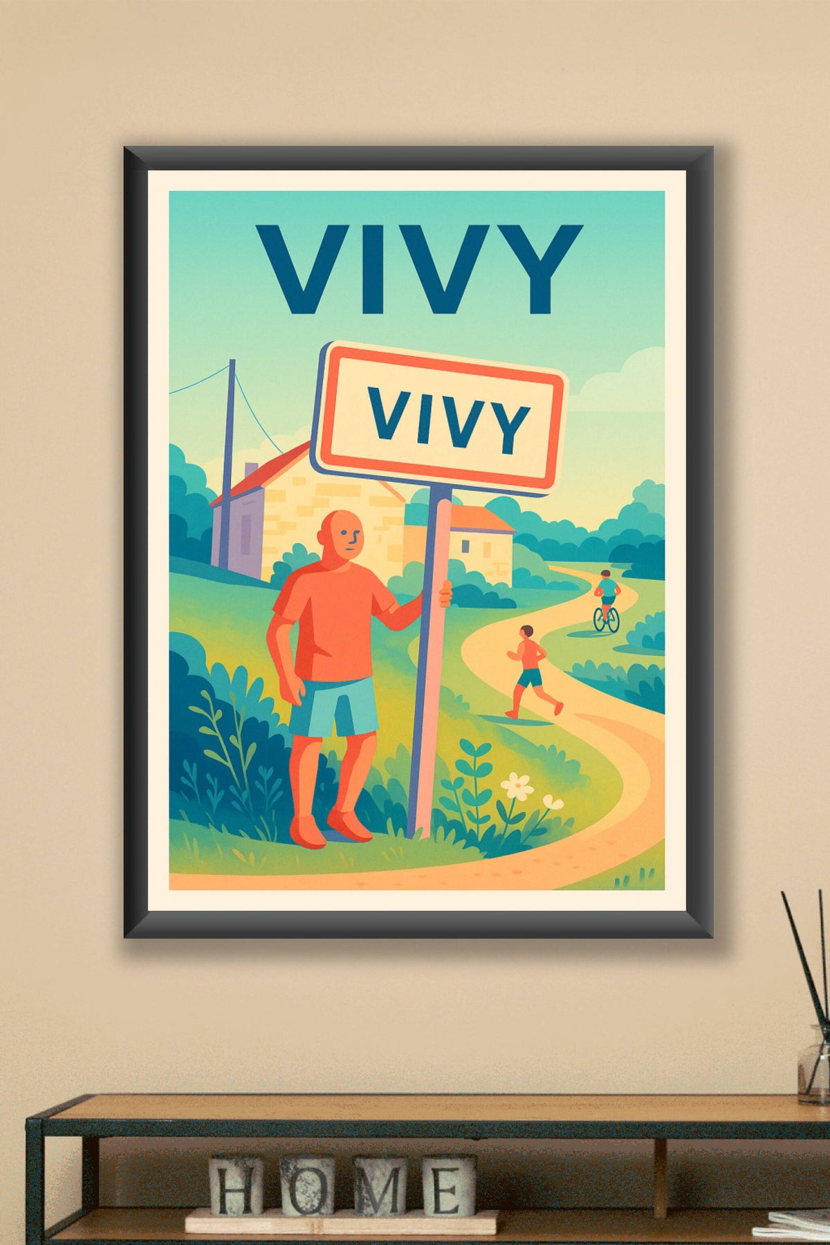 Affiche de Vivy - Invitation à la campagne paisible
