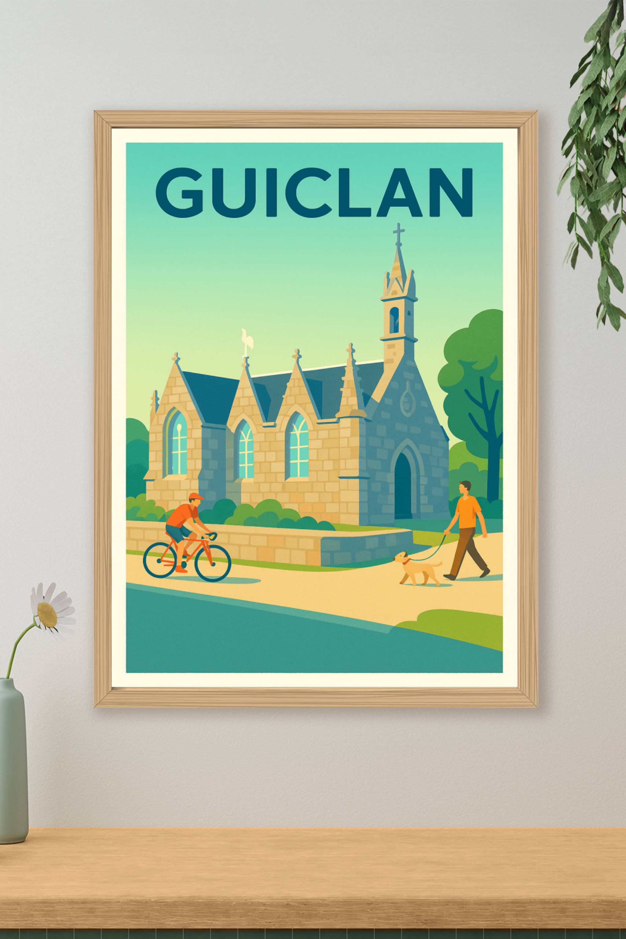 Affiche de Guiclan - Charme et sérénité en Bretagne
