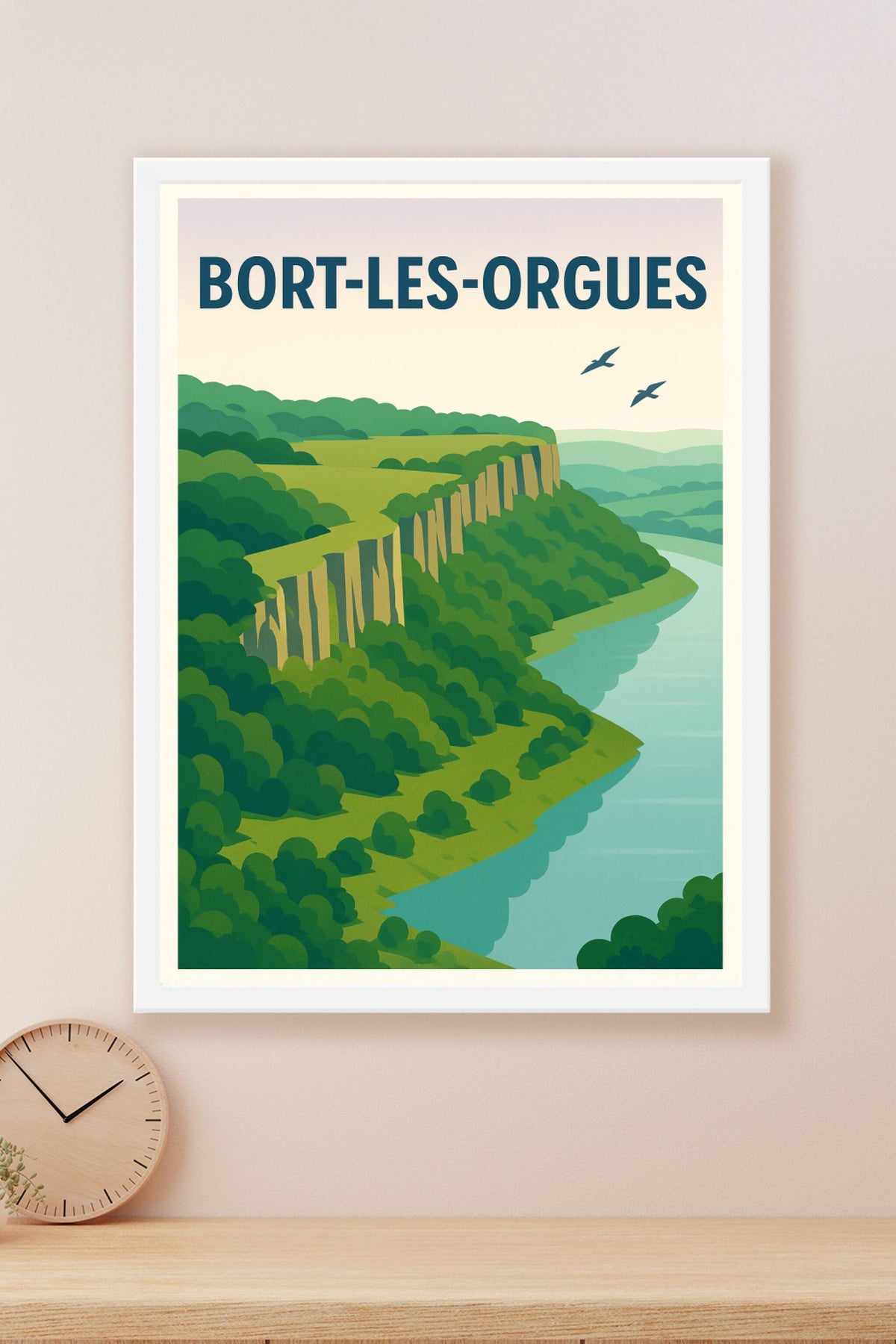 Affiche de Bort-les-Orgues - Le charme naturel au fil de l'eau