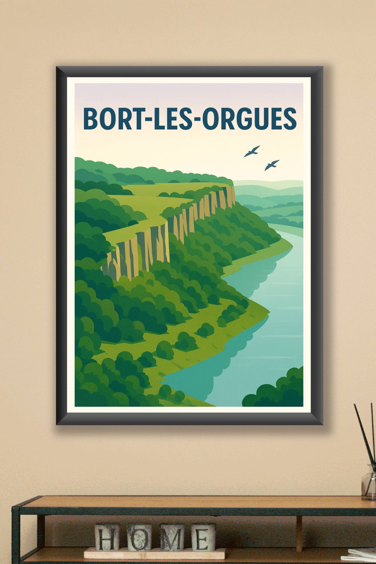 Affiche de Bort-les-Orgues - Le charme naturel au fil de l'eau