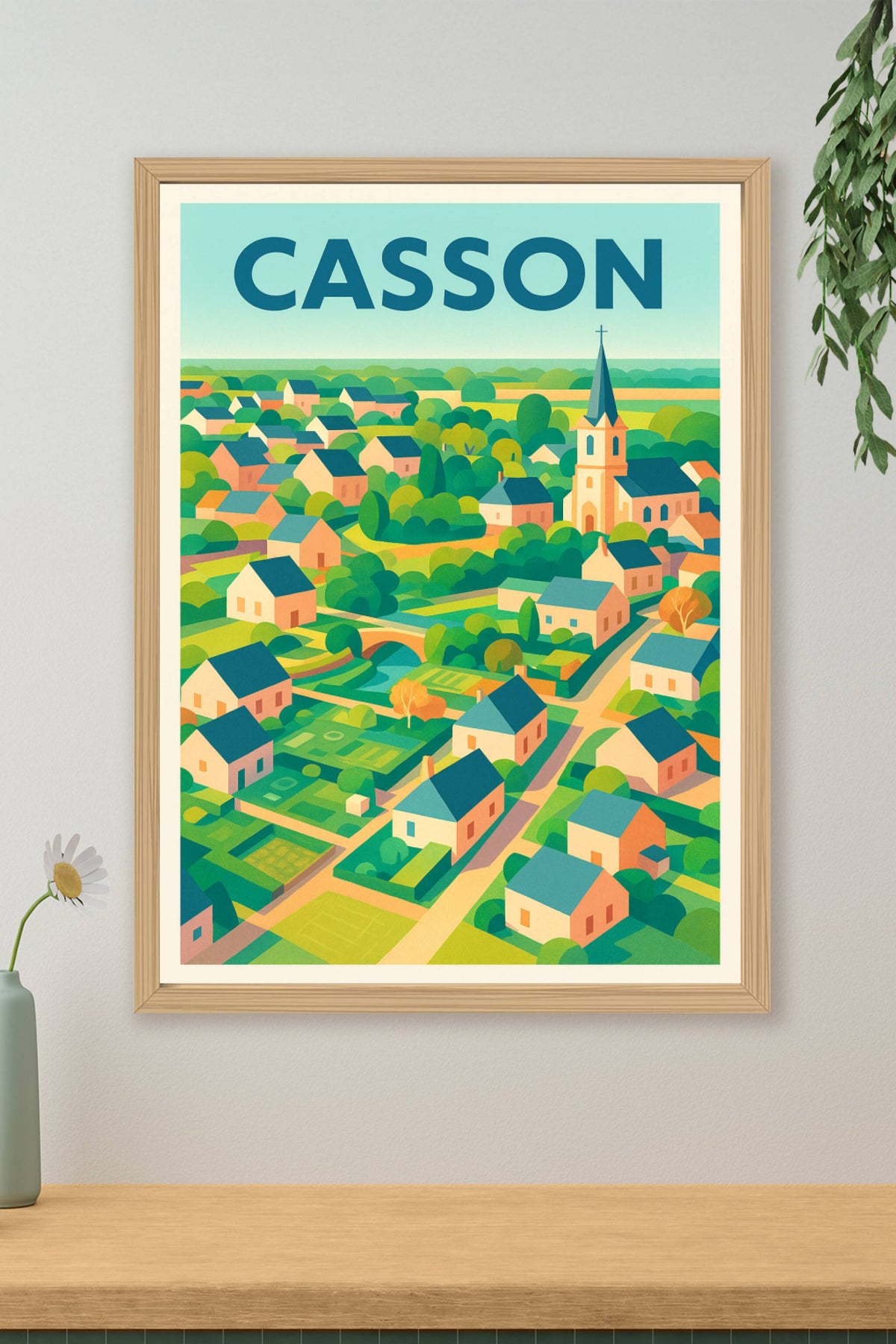 Affiche de Casson - Charme bucolique en affiché