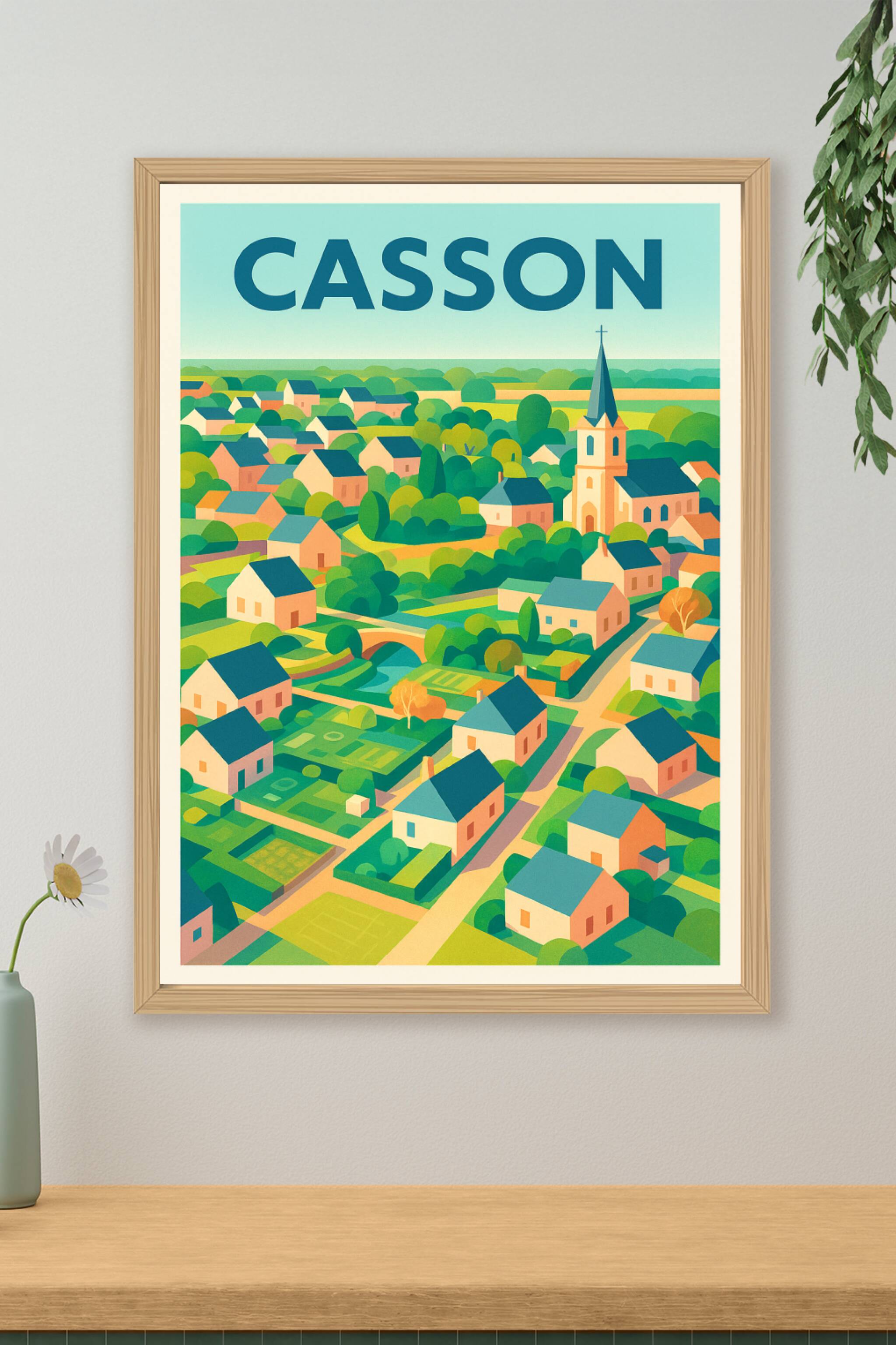Affiche de Casson - Charme bucolique en affiché