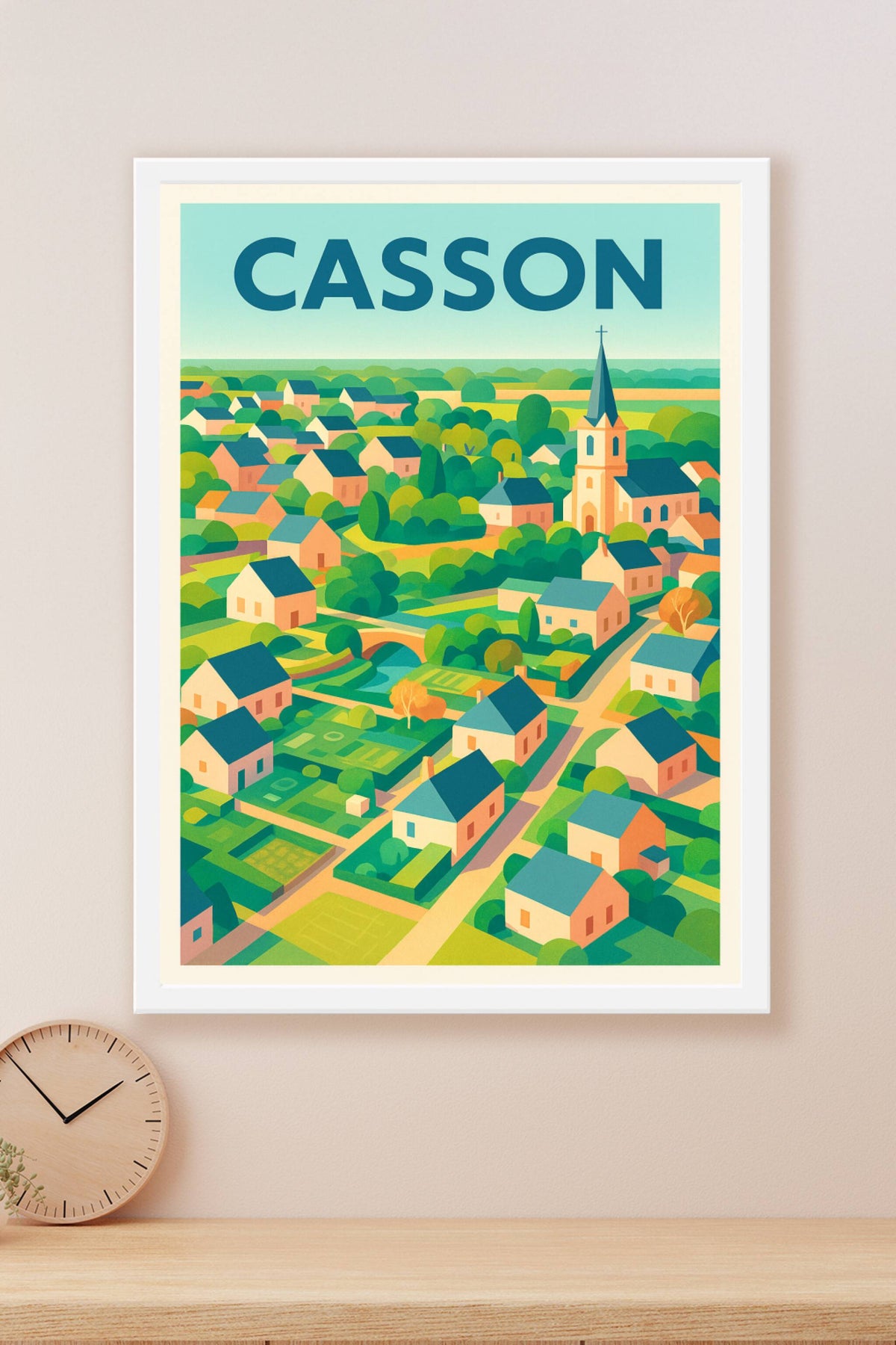 Affiche de Casson - Charme bucolique en affiché