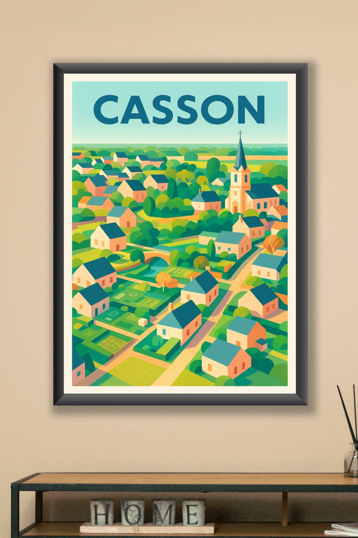 Affiche de Casson - Charme bucolique en affiché