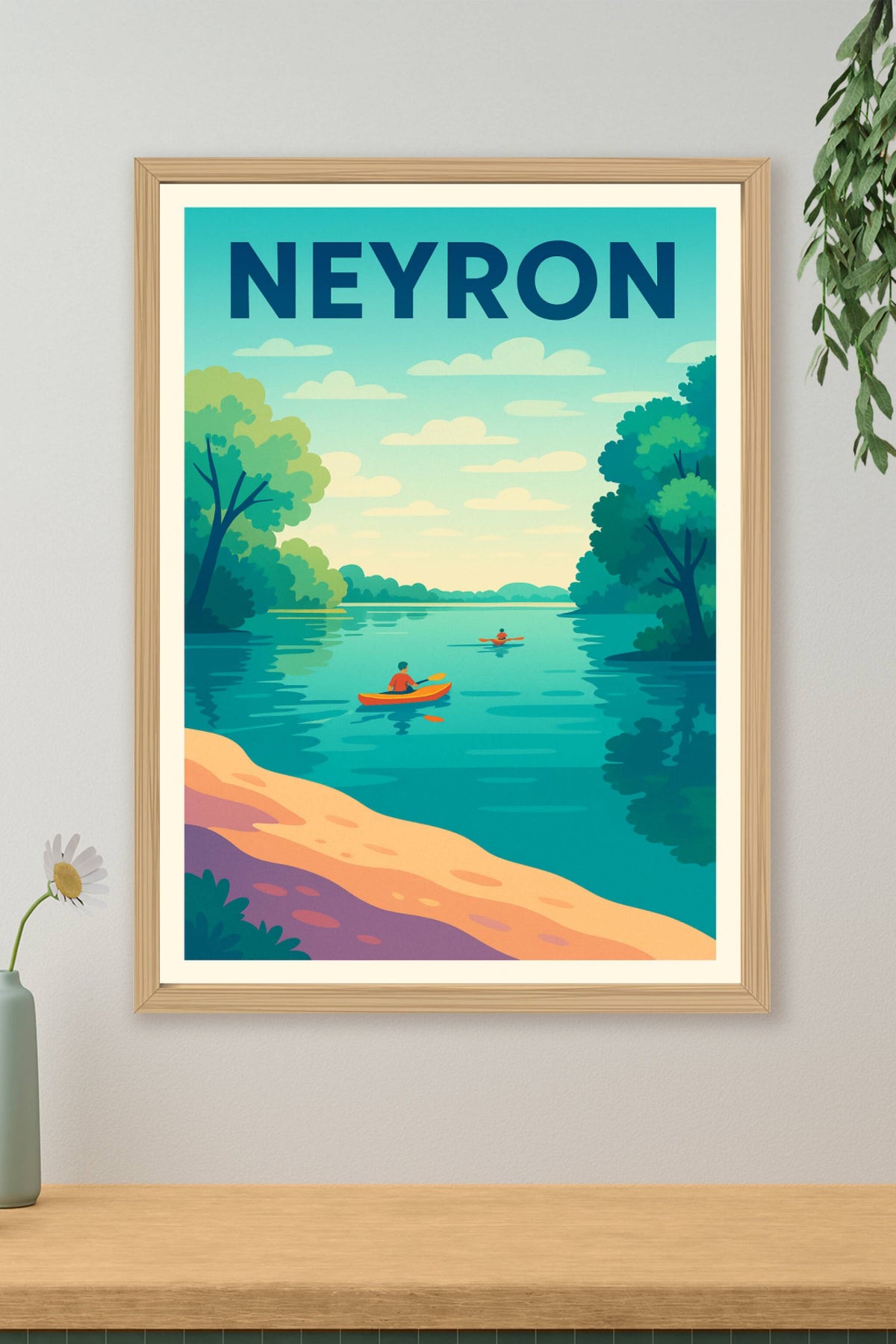 Affiche de Neyron - Évasion et nature au fil de l'eau