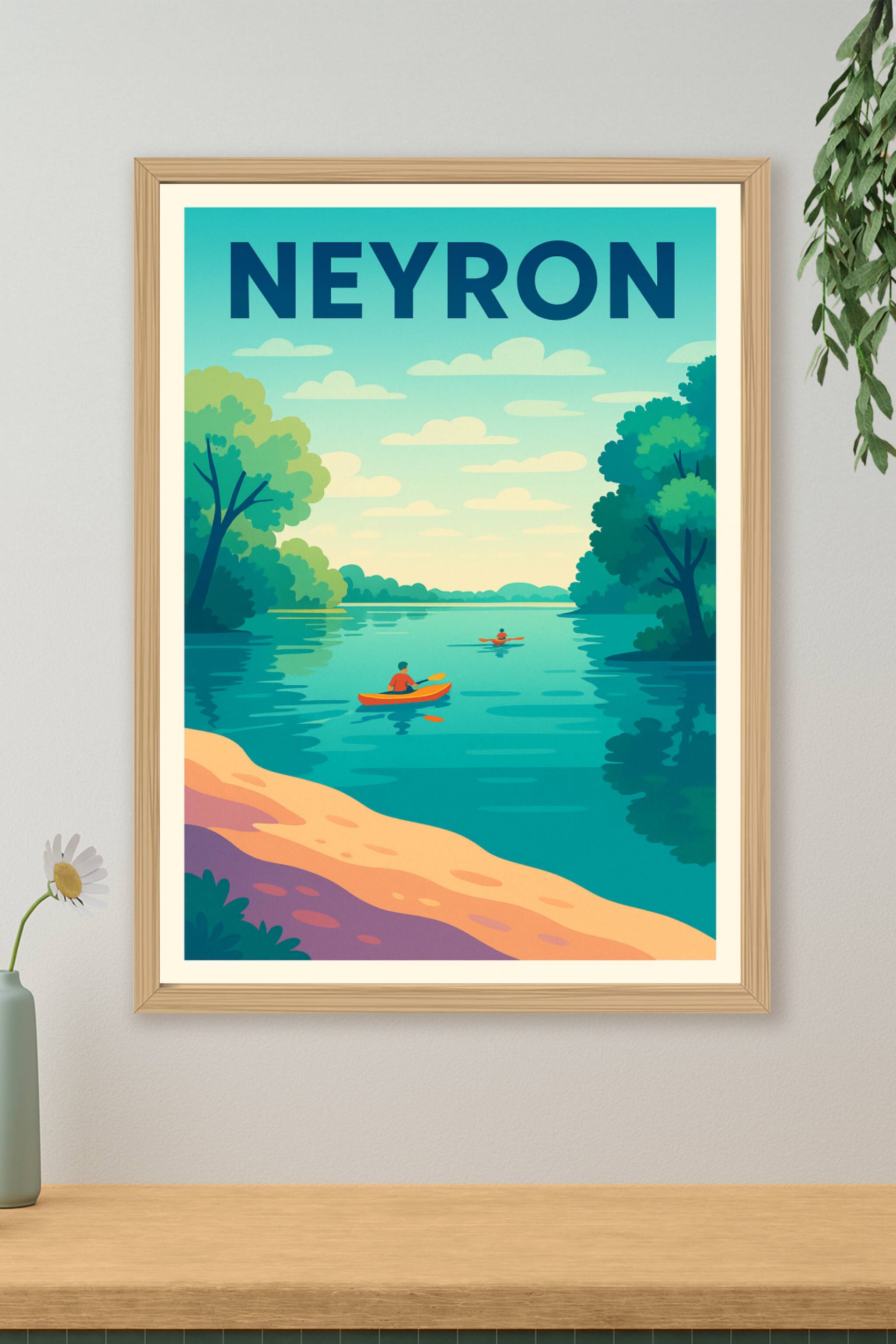 Affiche de Neyron - Évasion et nature au fil de l'eau