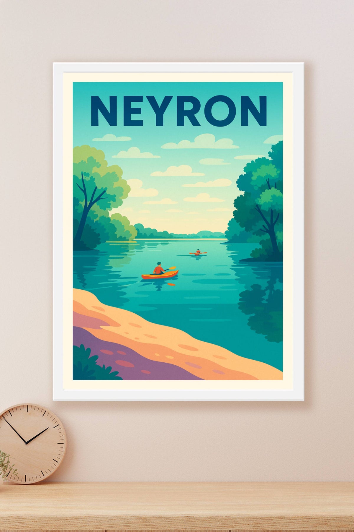 Affiche de Neyron - Évasion et nature au fil de l'eau