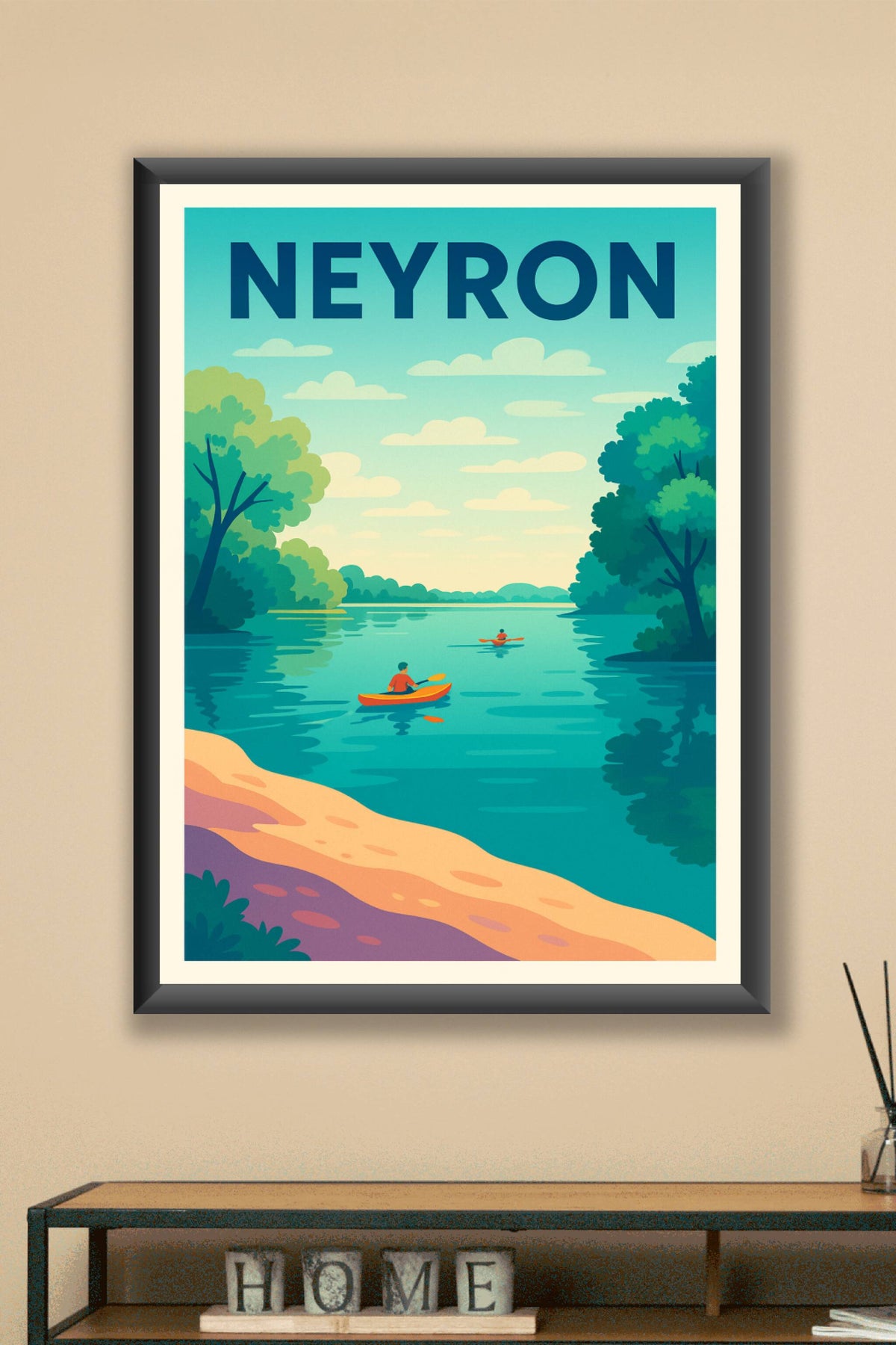 Affiche de Neyron - Évasion et nature au fil de l'eau