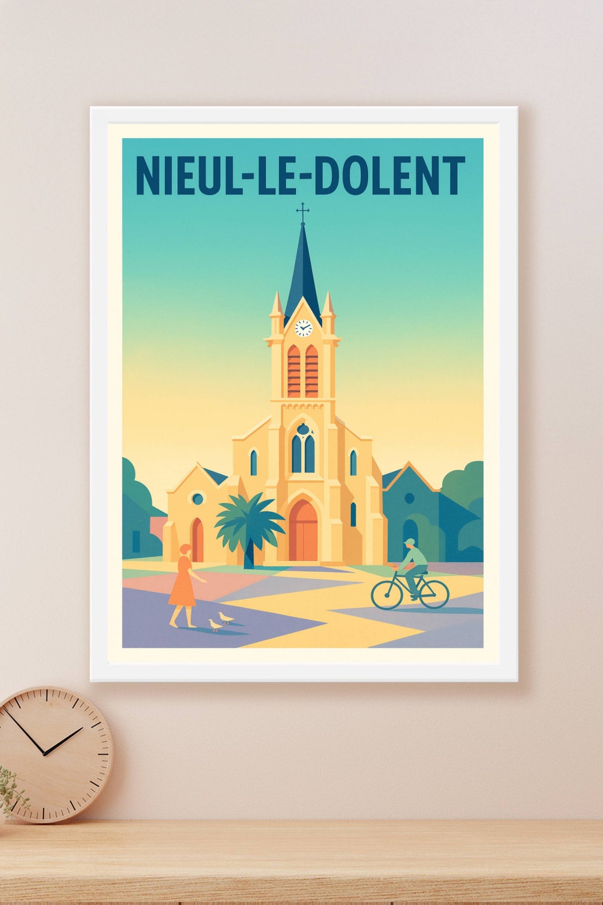Affiche de Nieul-le-Dolent - L'élégance paisible du clocher