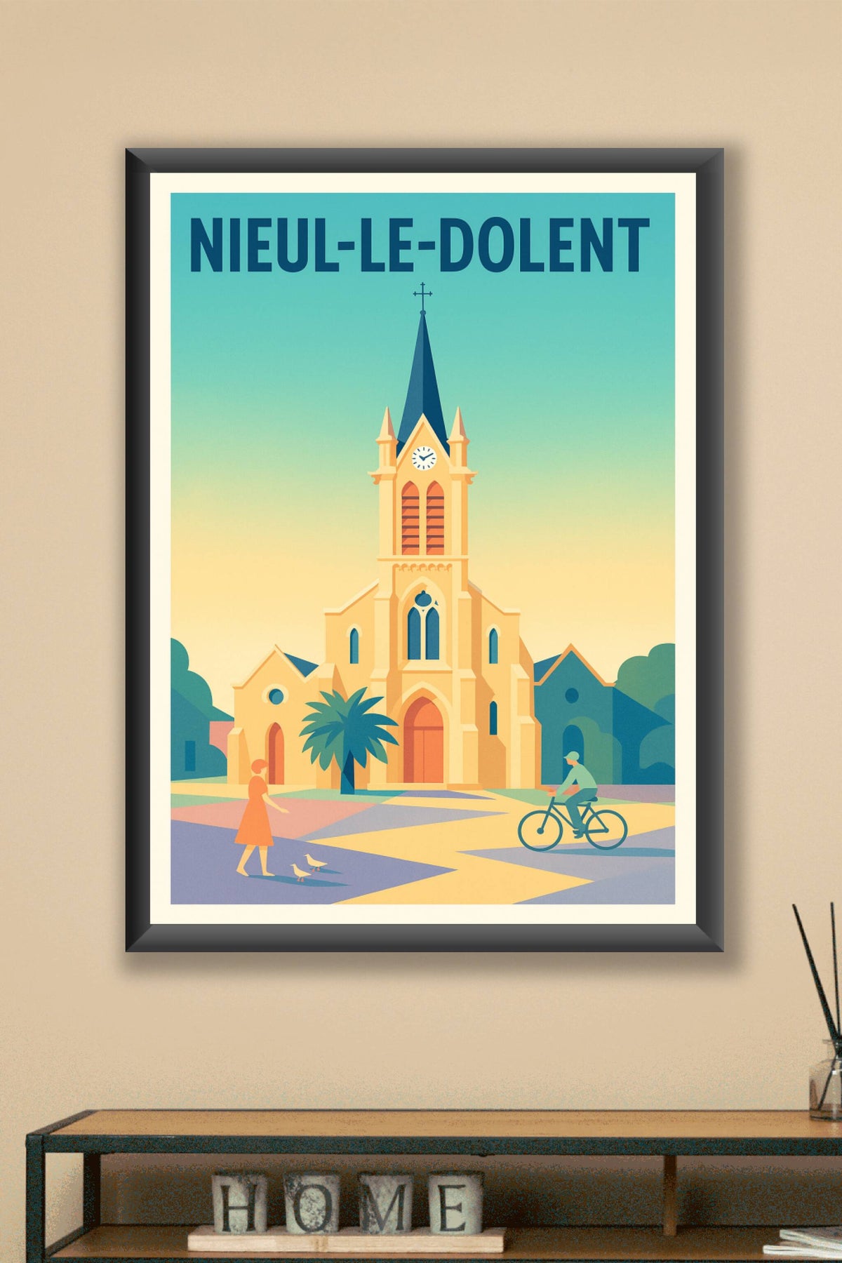 Affiche de Nieul-le-Dolent - L'élégance paisible du clocher