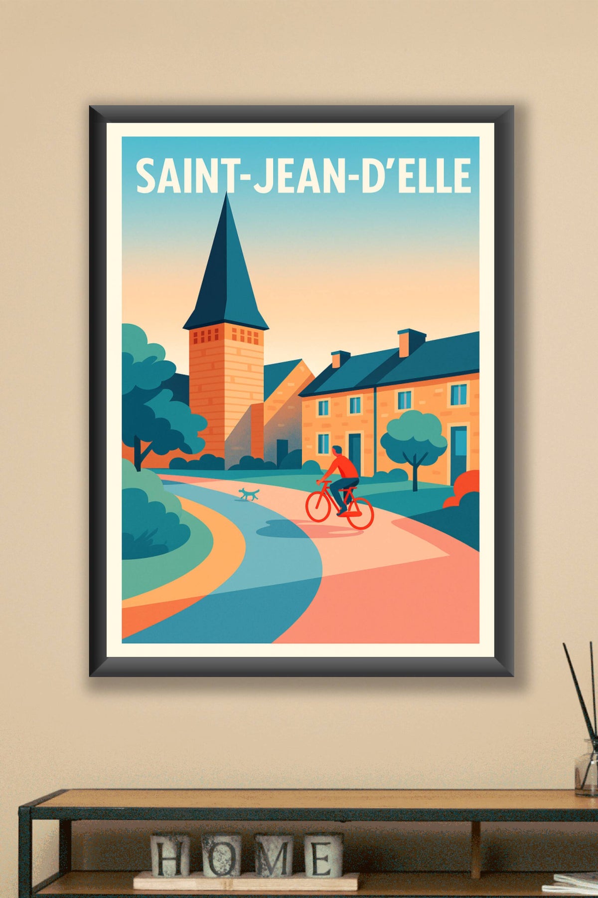 Affiche de Saint-Jean-d'Elle - Charme et Sérénité à vélo