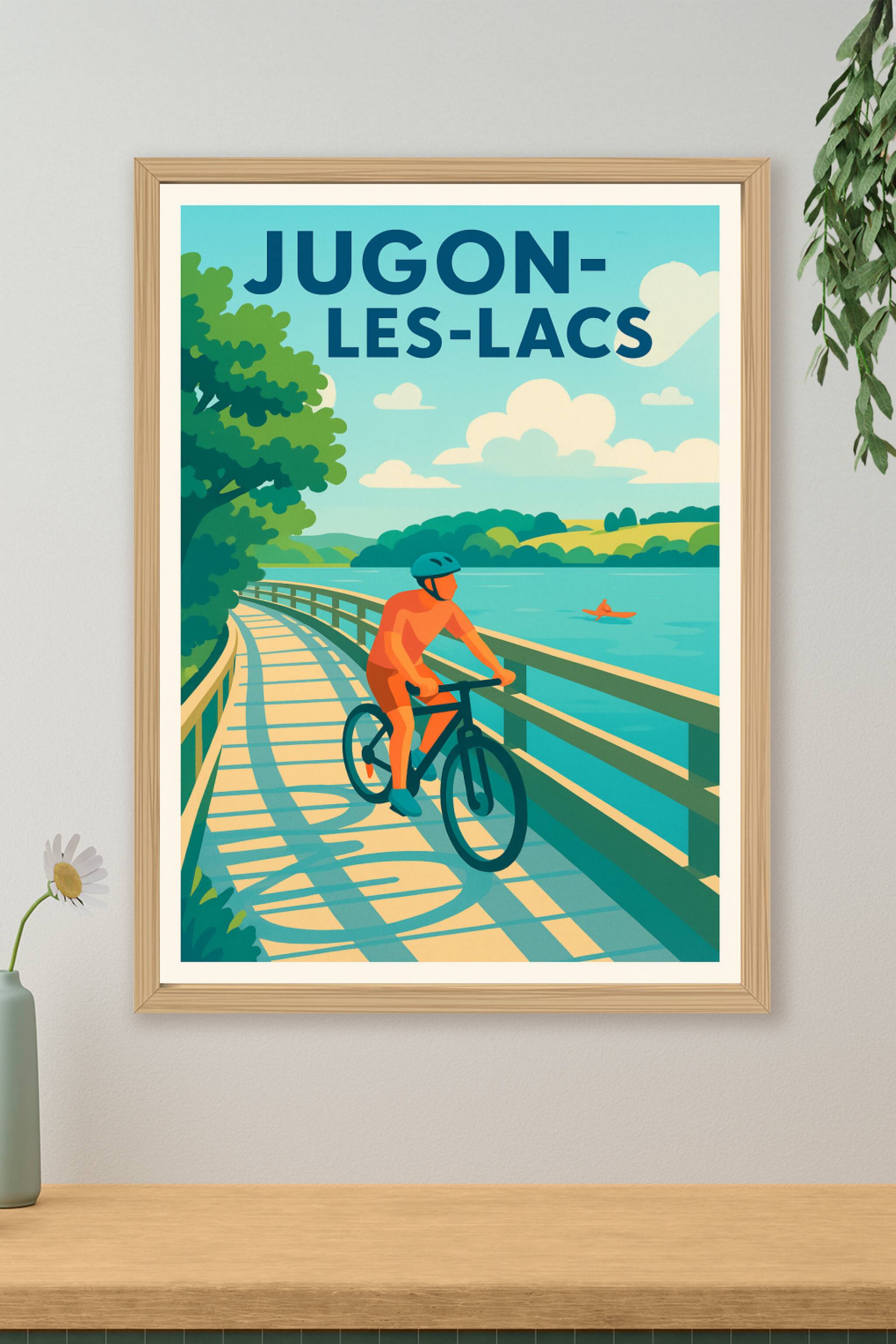 Affiche de Jugon-les-Lacs - Nature et loisirs au fil de l'eau