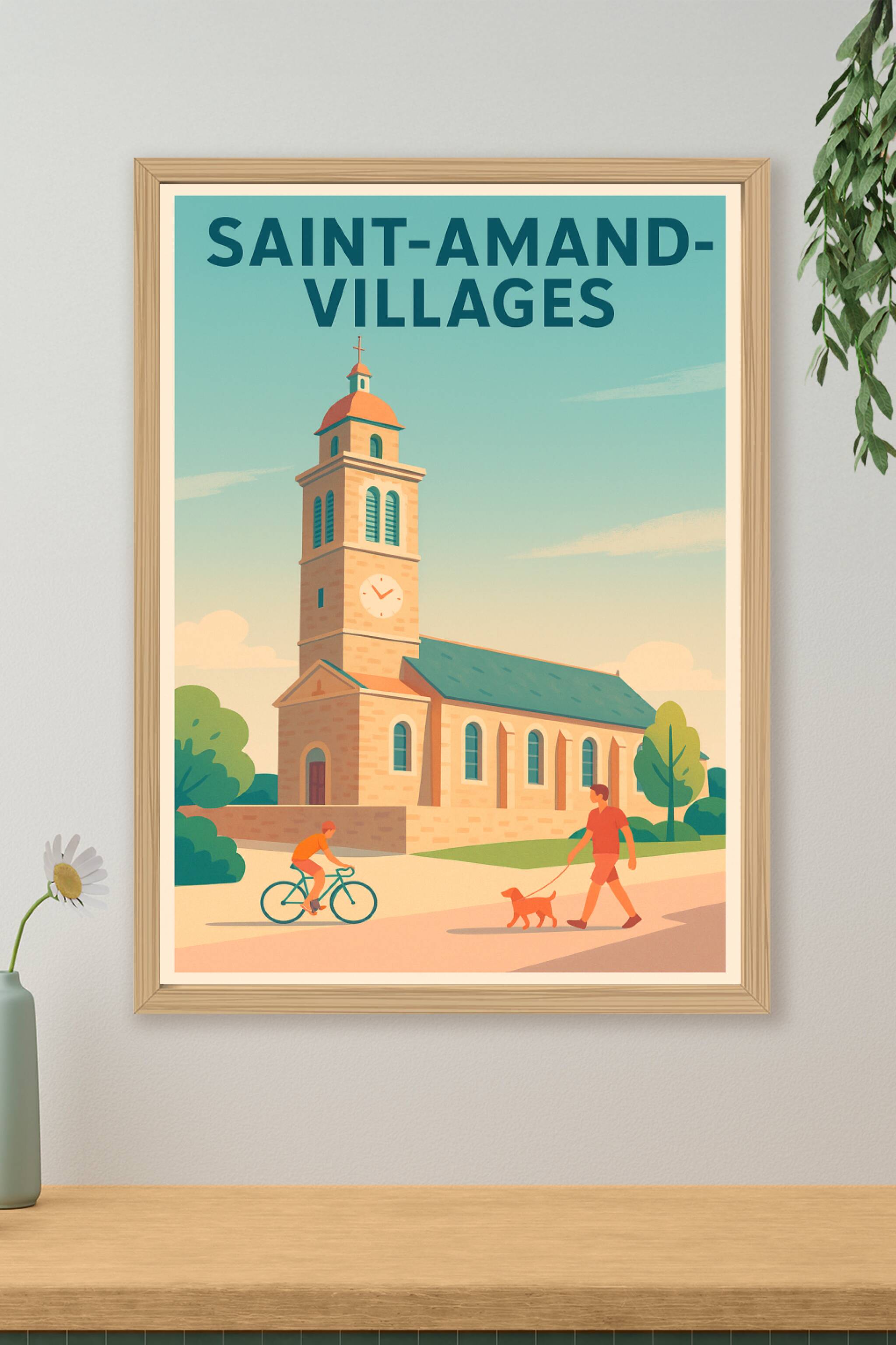 Affiche de Saint-Amand-Villages - Sérénité et patrimoine au cœur du village