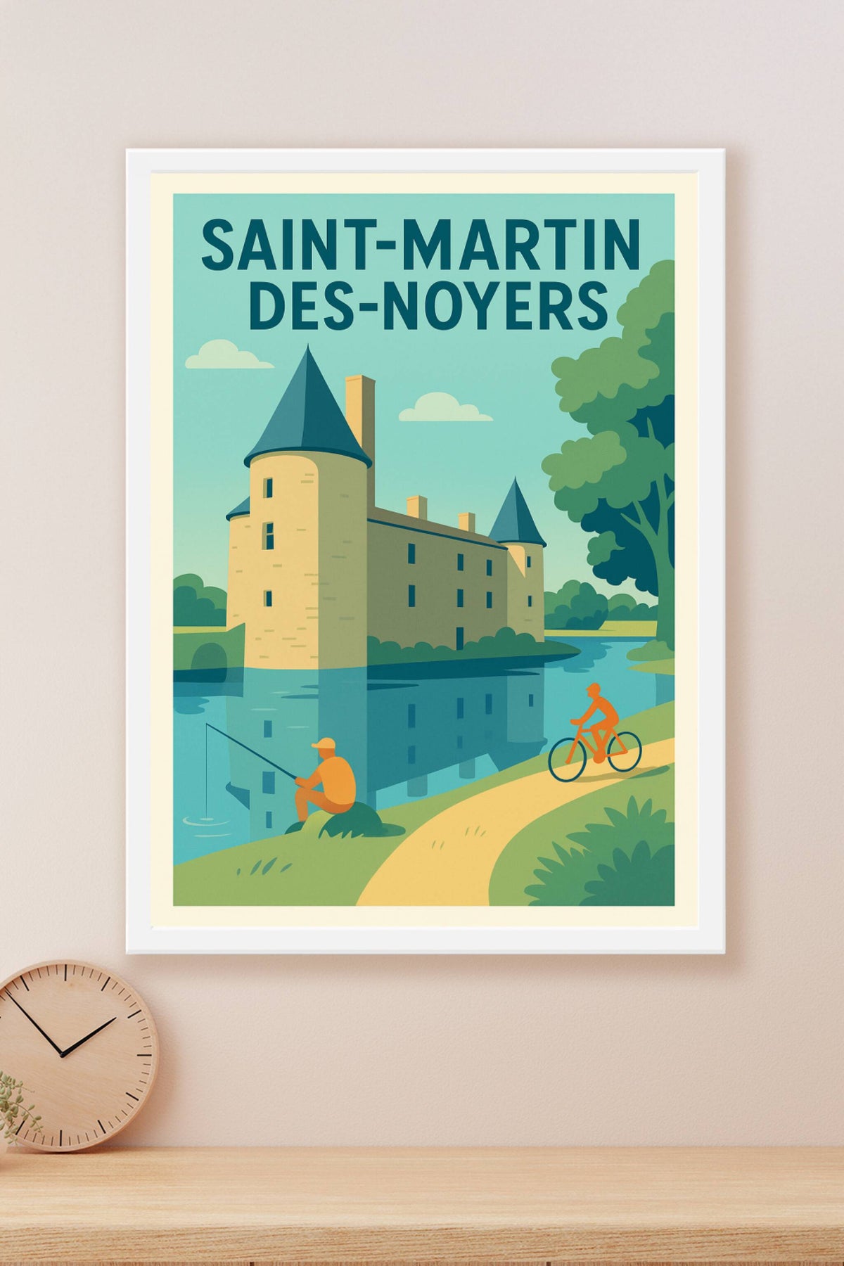 Affiche de Saint-Martin-des-Noyers - Charme et nature au fil de l'eau