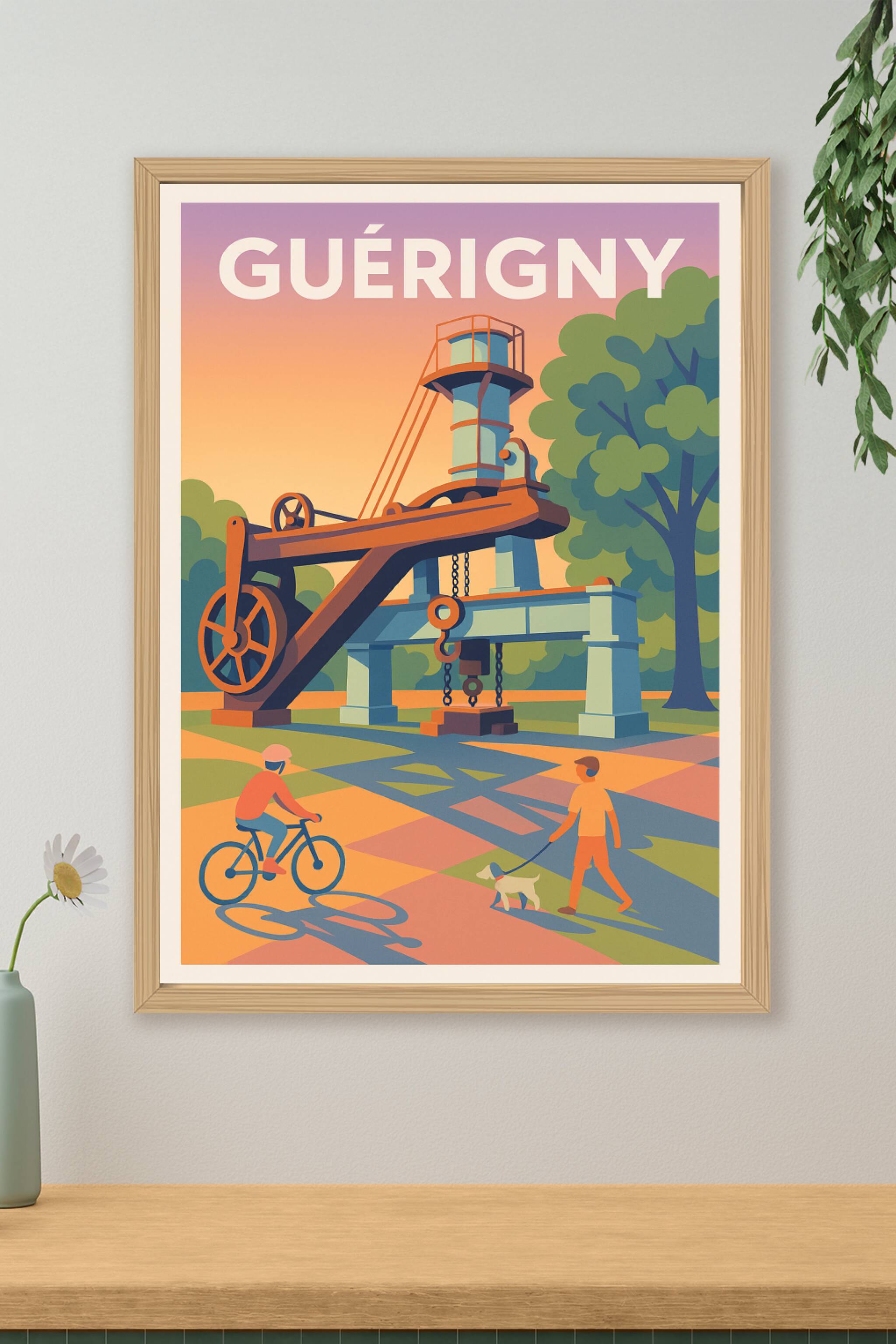 Affiche de Guérigny - Charme industriel et douceur de vie