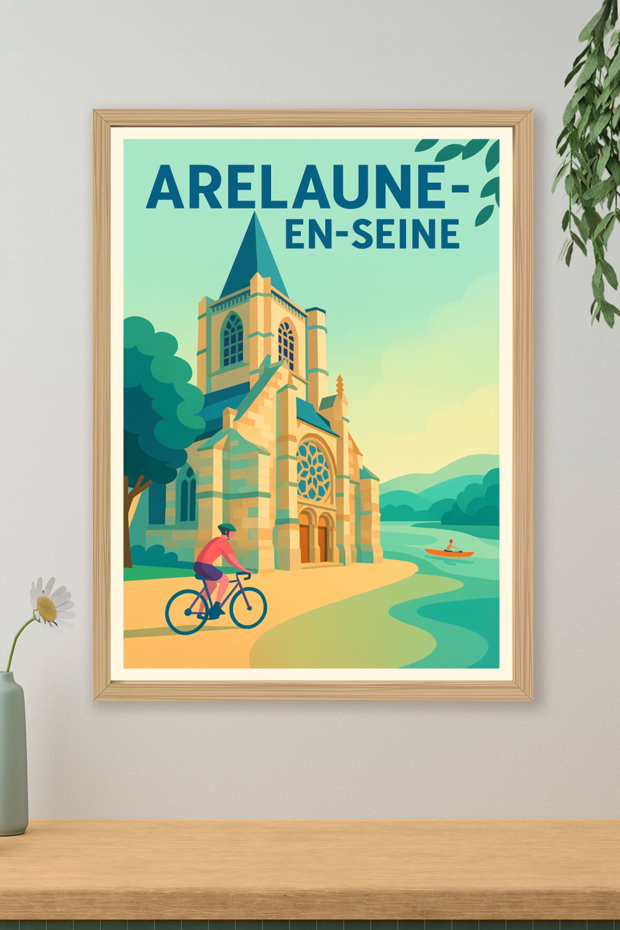 Affiche de Arelaune-en-Seine - Charme historique et nature apaisante