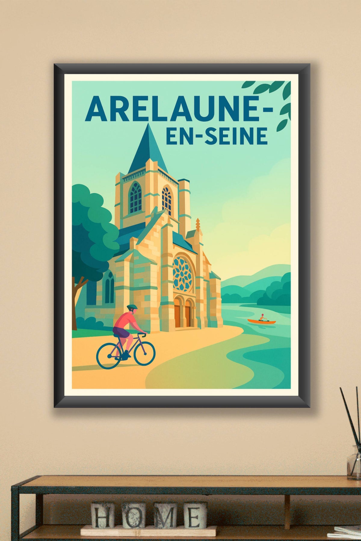 Affiche de Arelaune-en-Seine - Charme historique et nature apaisante