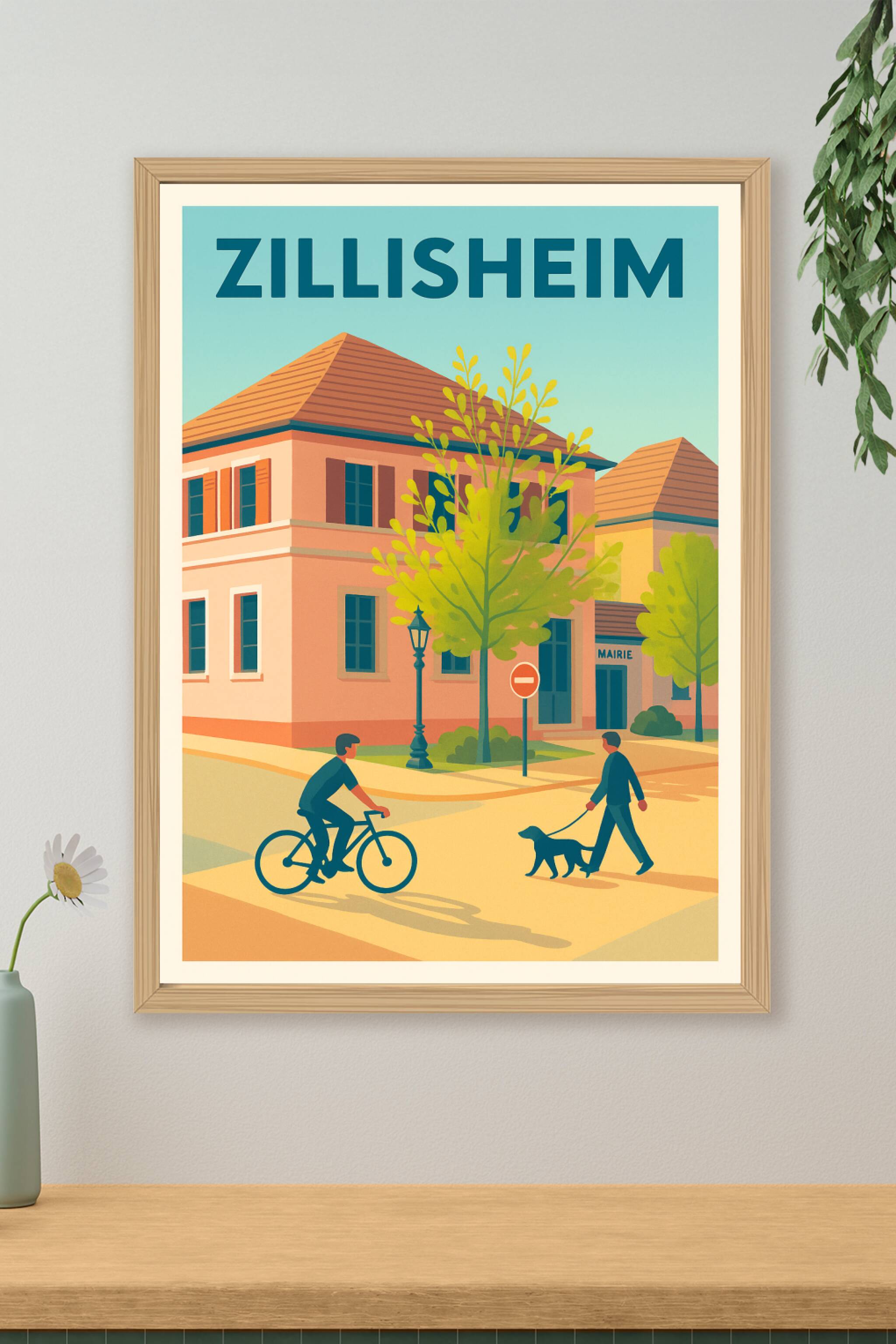 Affiche de Zillisheim - L'art de vivre au cœur de la commune