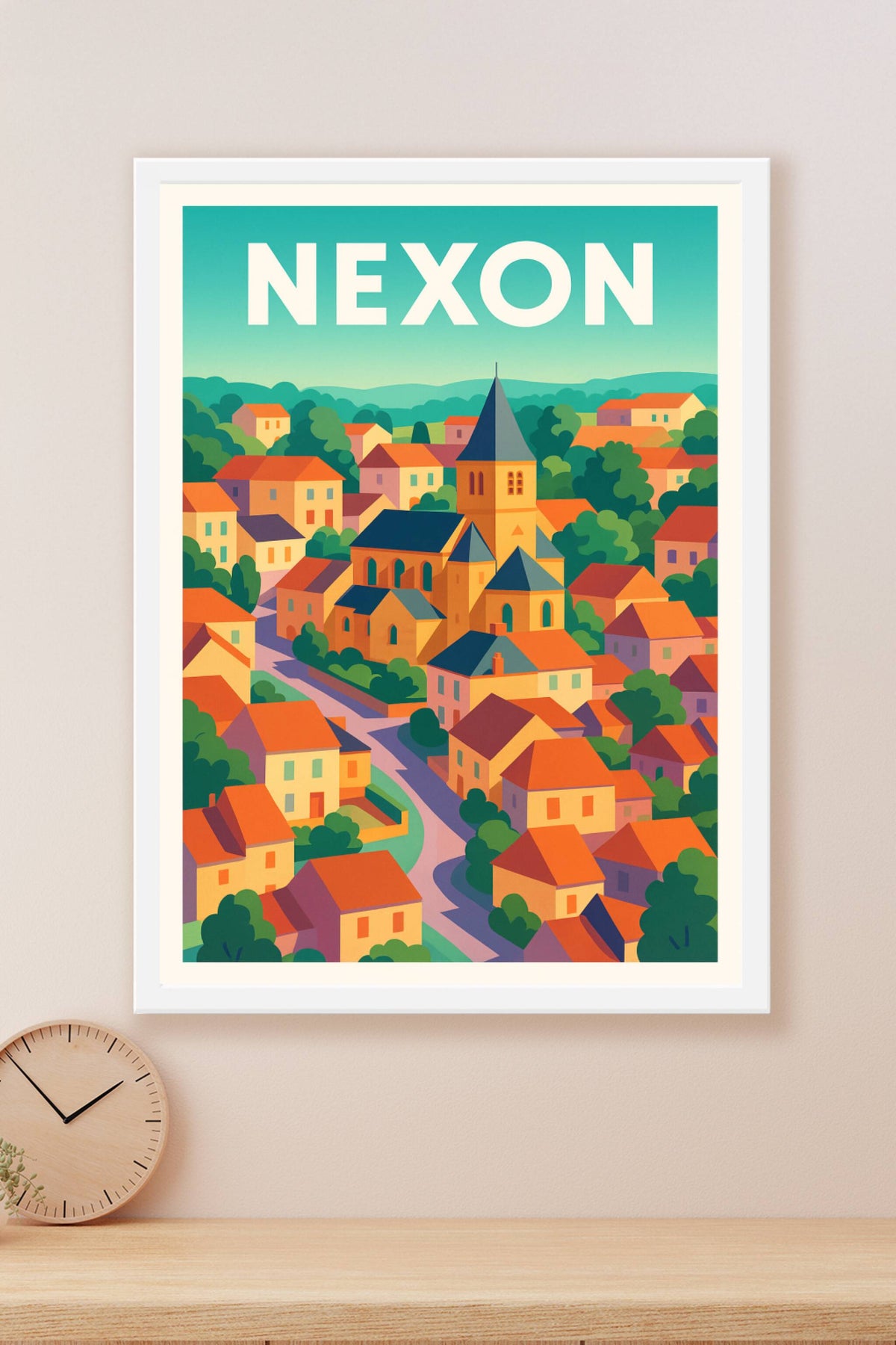 Affiche de Nexon - Charme et couleurs d'un village authentique