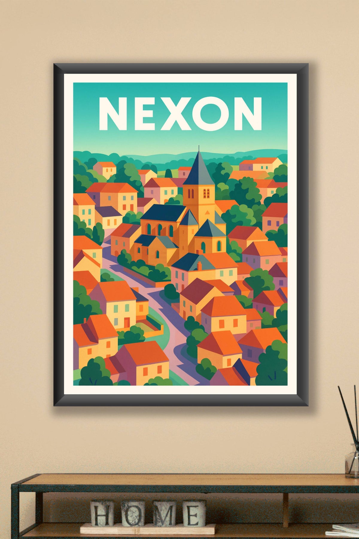 Affiche de Nexon - Charme et couleurs d'un village authentique
