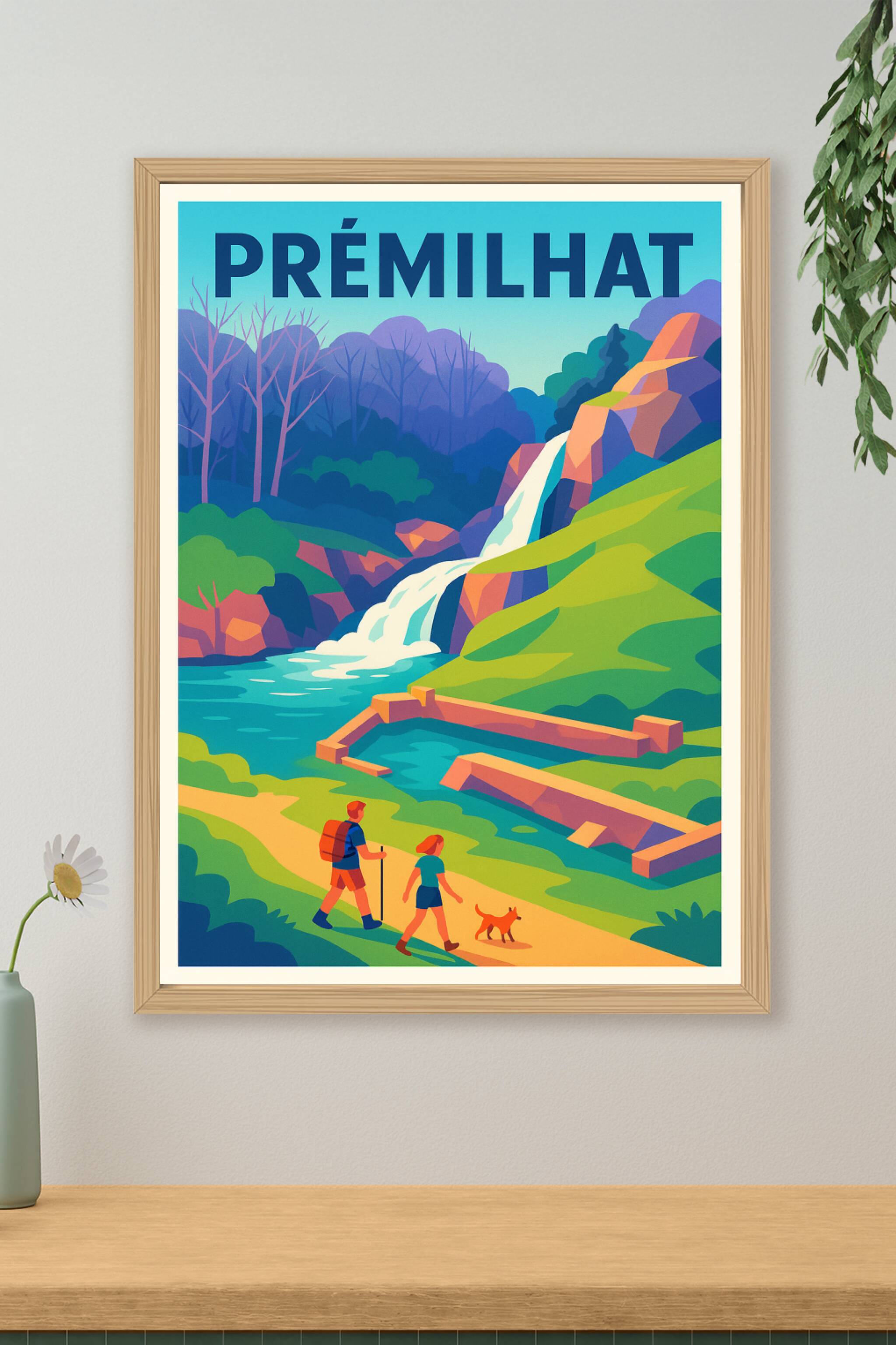 Affiche de Prémilhat - Nature et randonnée au cœur des cascades