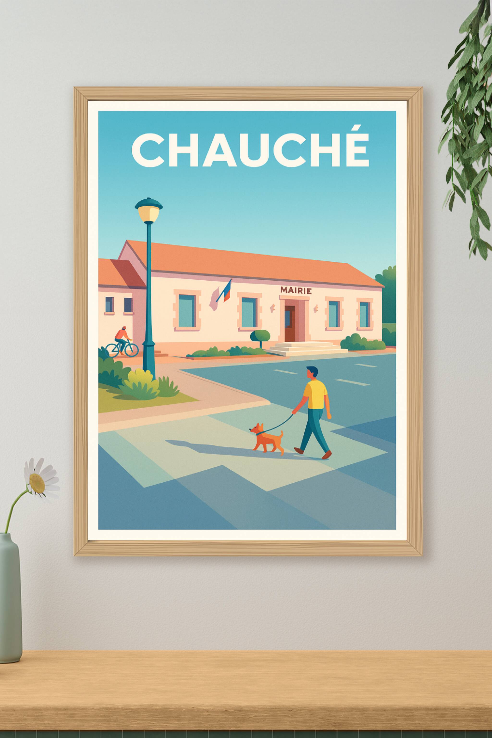Affiche de Chauché - Charme tranquille et vie de village