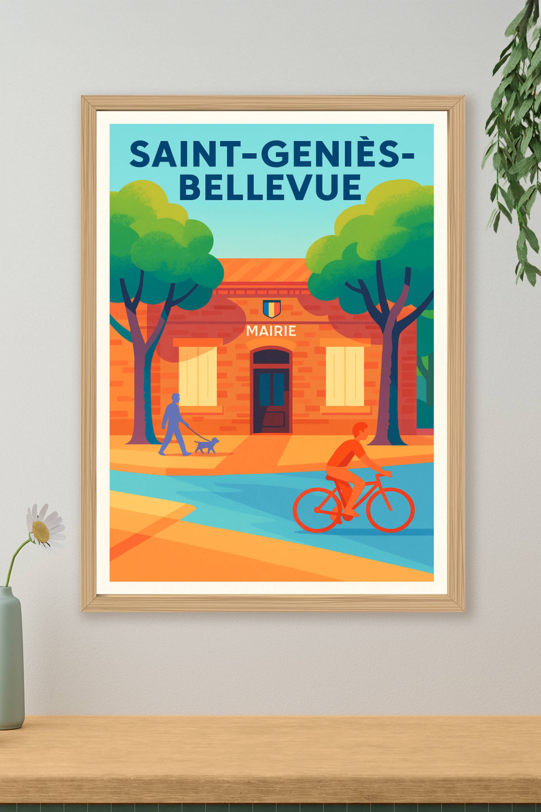 Affiche de Saint-Geniès-Bellevue - Charme et tranquillité au cœur du village