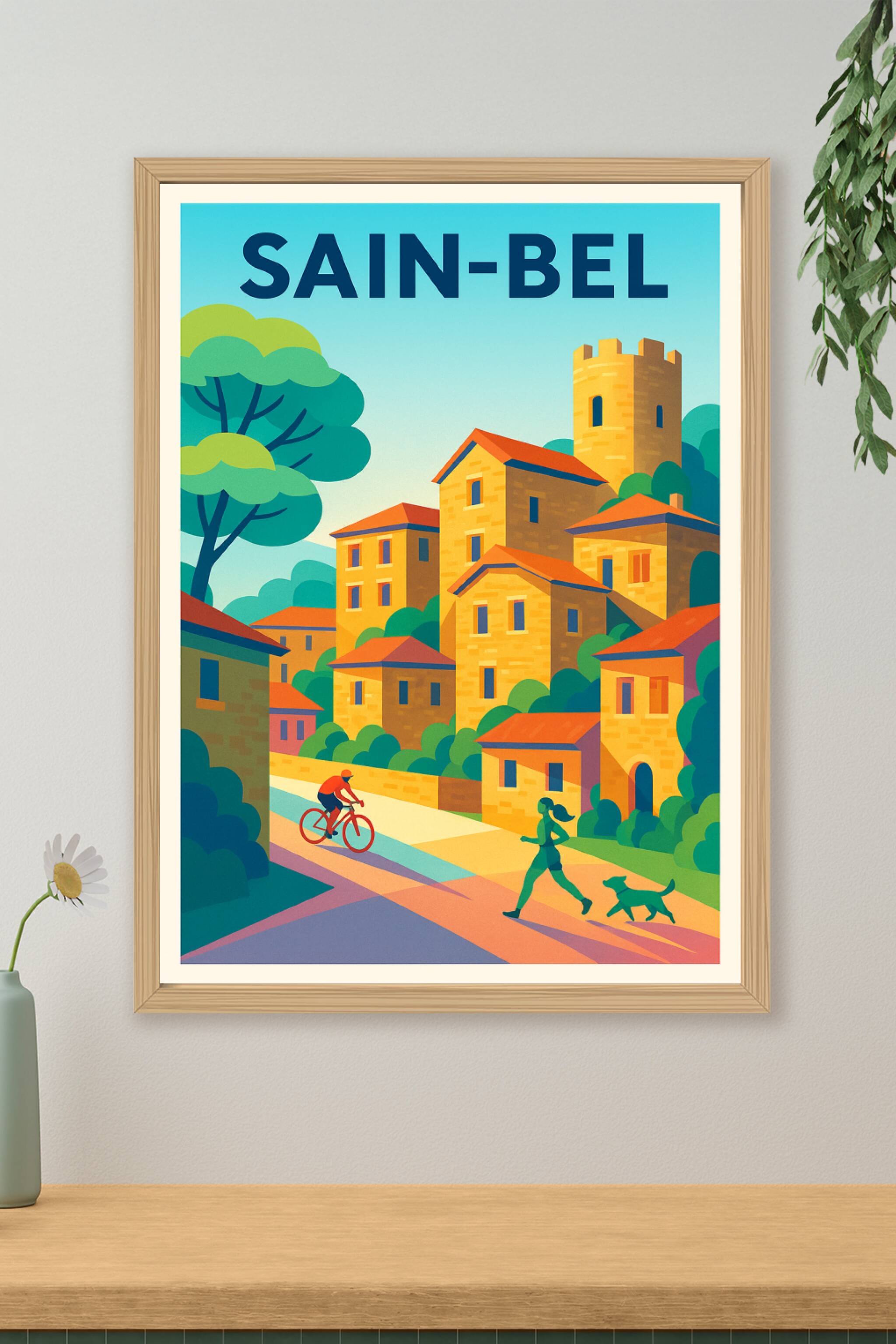 Affiche de Sain-Bel - Charme et douceur de vivre au cœur de la nature