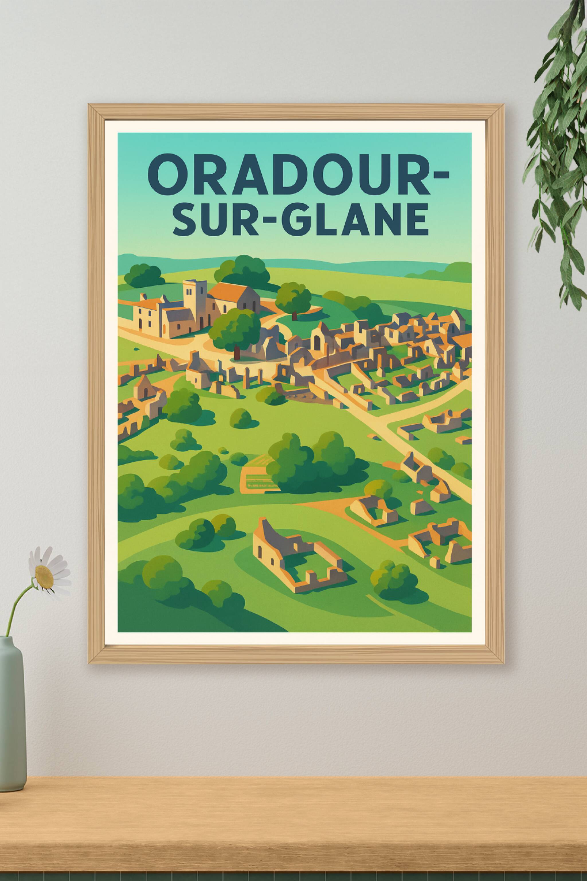 Affiche de Oradour-sur-Glane - Un témoignage historique et artistique