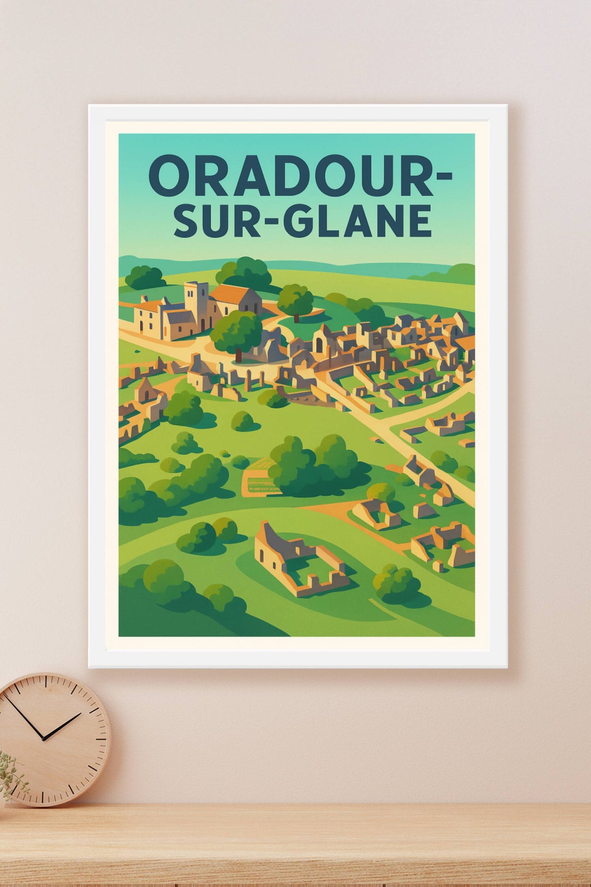 Affiche de Oradour-sur-Glane - Un témoignage historique et artistique