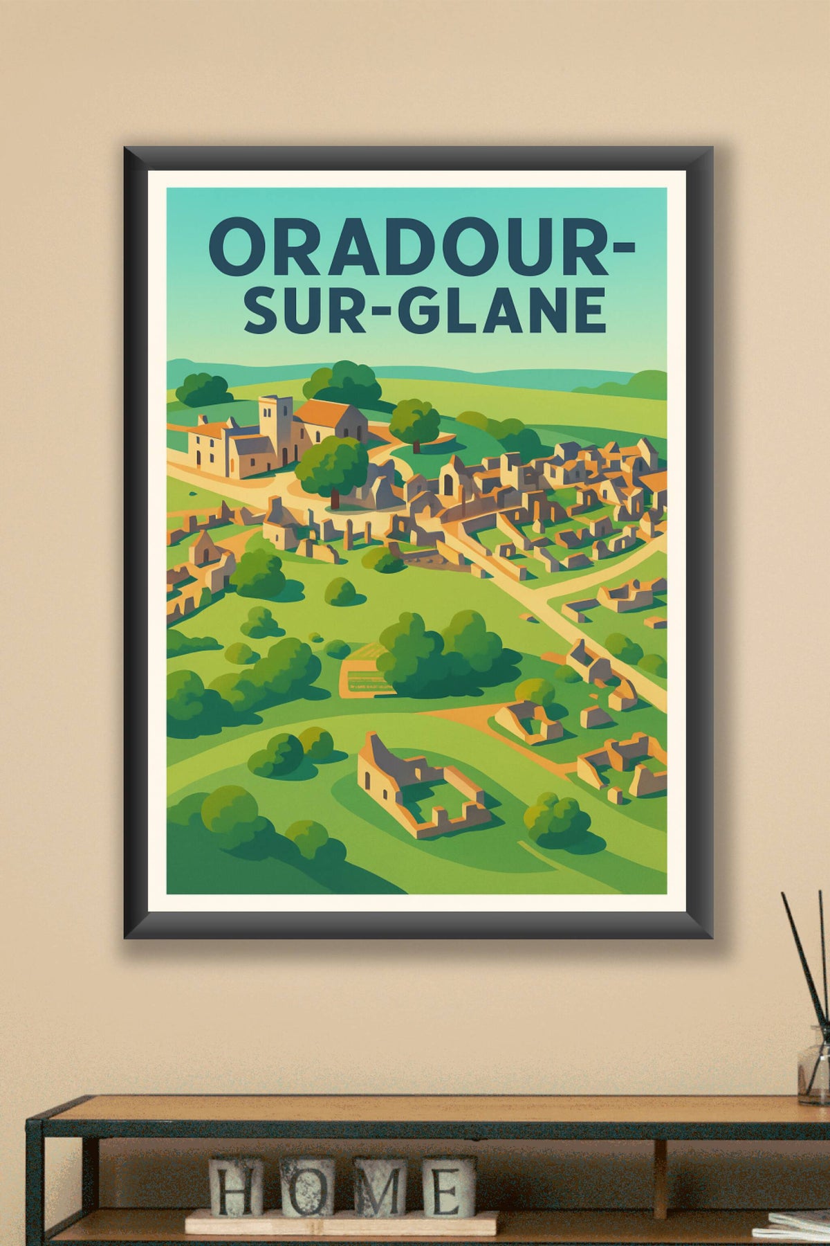 Affiche de Oradour-sur-Glane - Un témoignage historique et artistique